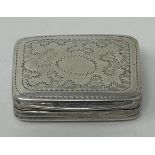 A 19th century silver vinaigrette, marks rubbed, 6.4 g