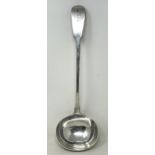 A George III silver fiddle pattern punch ladle, London 1815, 7.2 ozt