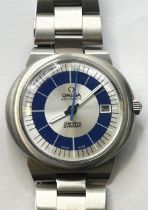 A gentleman's stainless steel Omega Automatic Geneve Dynamic wristwatch unable to verify if dial