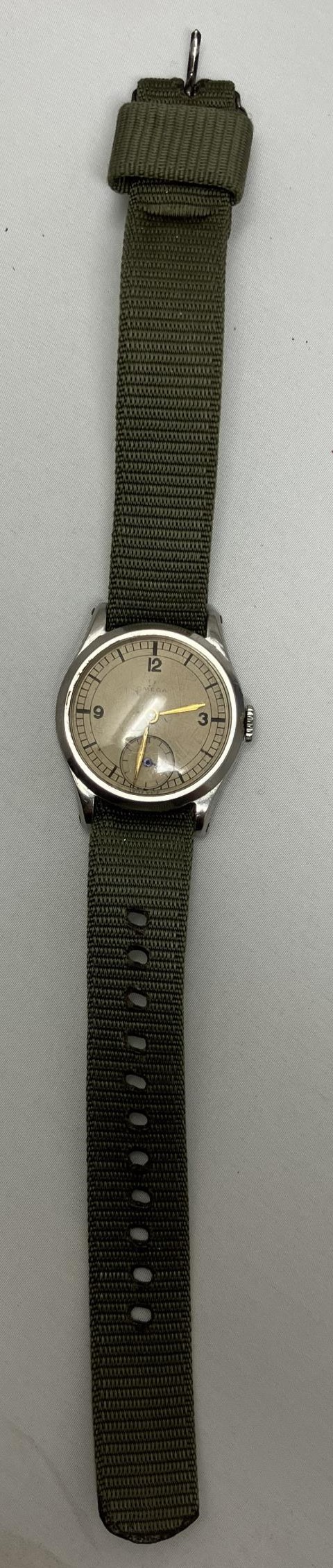 A ladies stainless steel Omega wristwatch, with a later fabric strap - Image 2 of 2