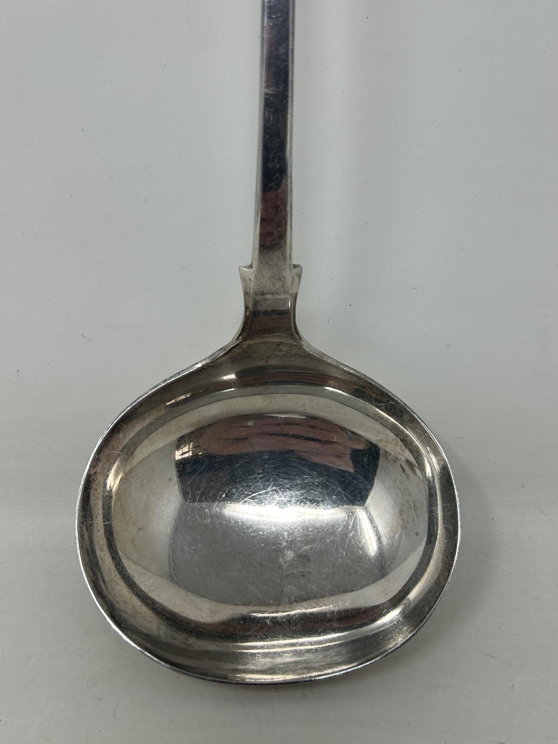 A silver plated fiddle pattern punch ladle - Image 2 of 4