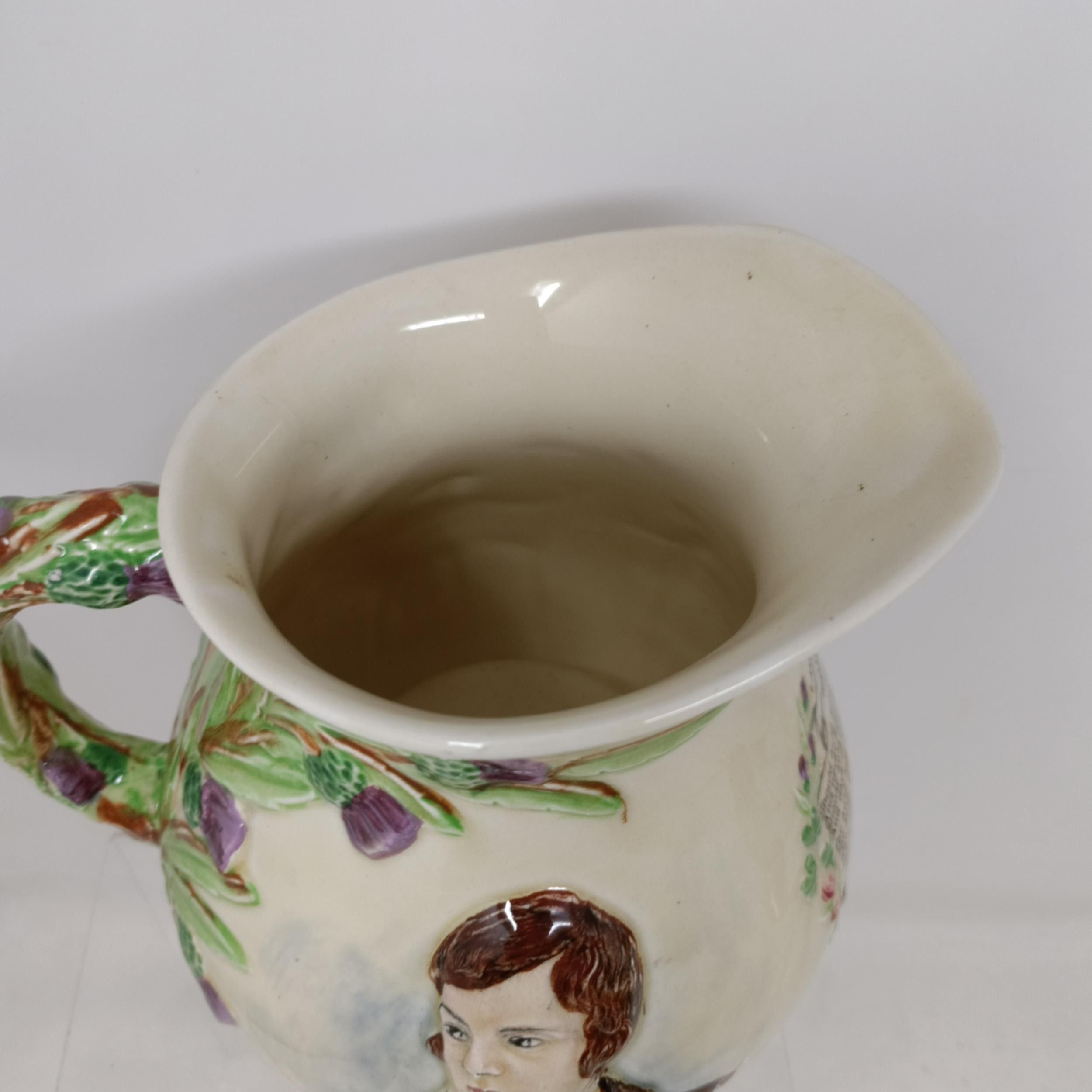 A Royal Doulton Dickens Ware musical jug, The Gaffers Story, 20 cm high, a coffee pot, decorated - Bild 17 aus 28
