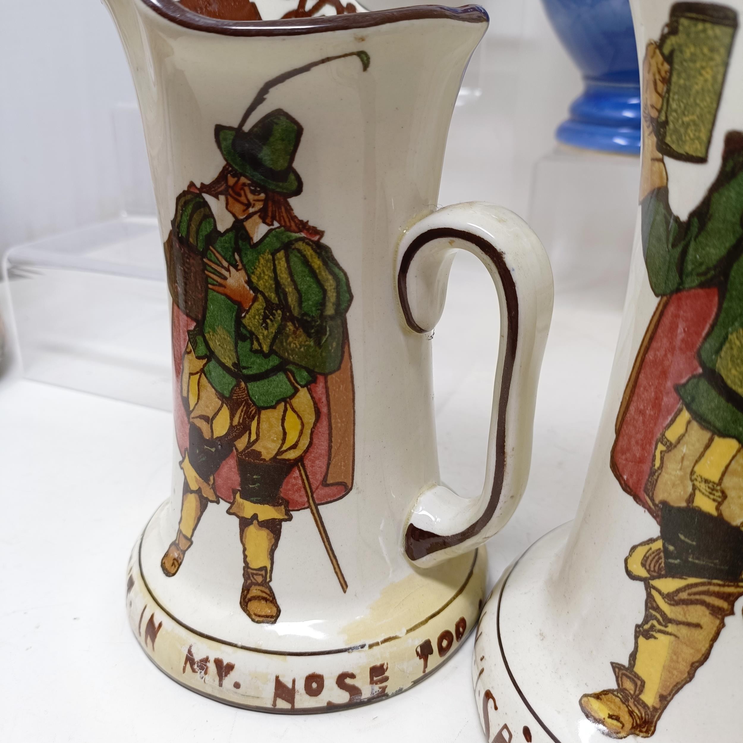 A Royal Doulton jug, decorated figure, 21 cm high, a Royal Doulton jug, Oliver Twist D5617, and - Bild 23 aus 45