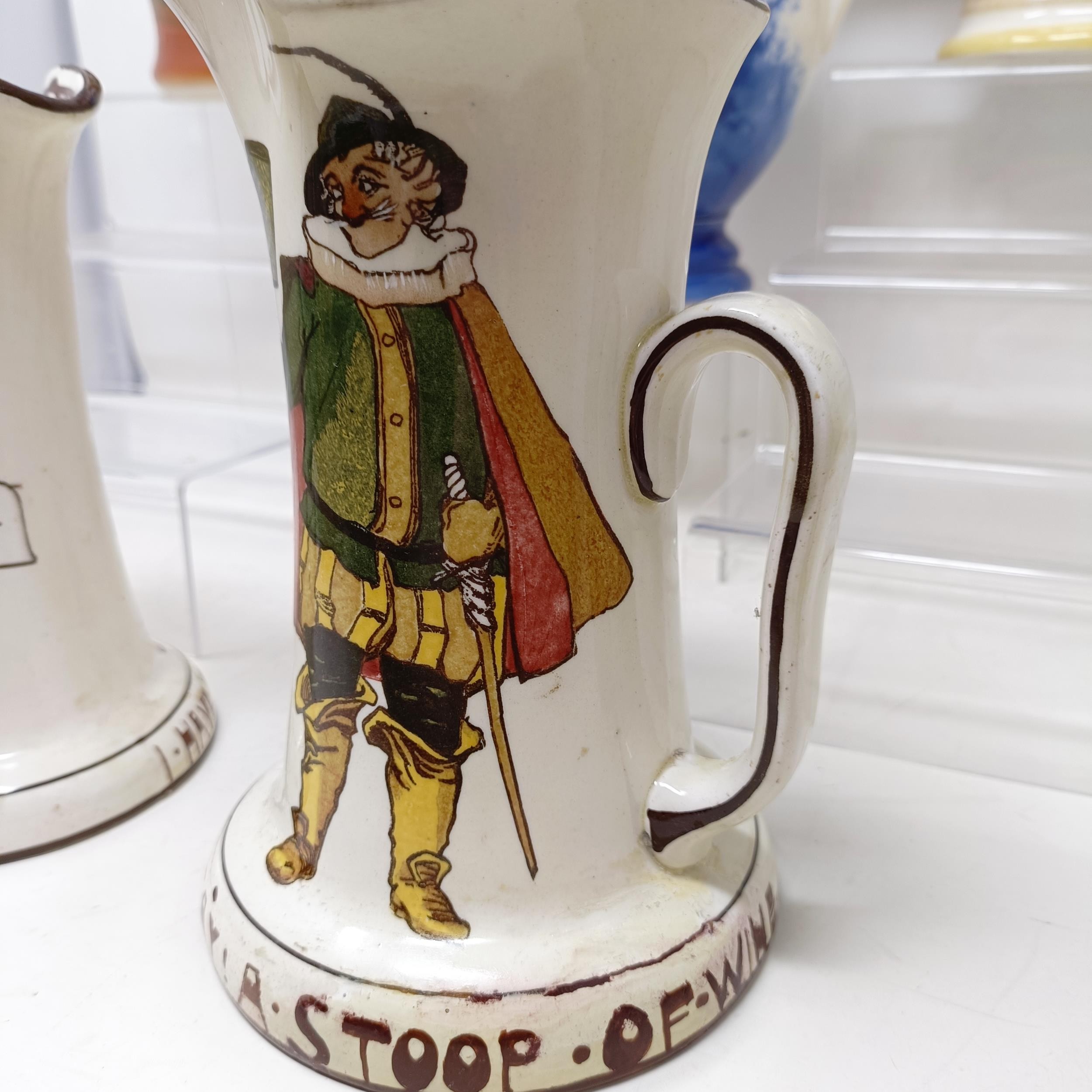 A Royal Doulton jug, decorated figure, 21 cm high, a Royal Doulton jug, Oliver Twist D5617, and - Bild 25 aus 45