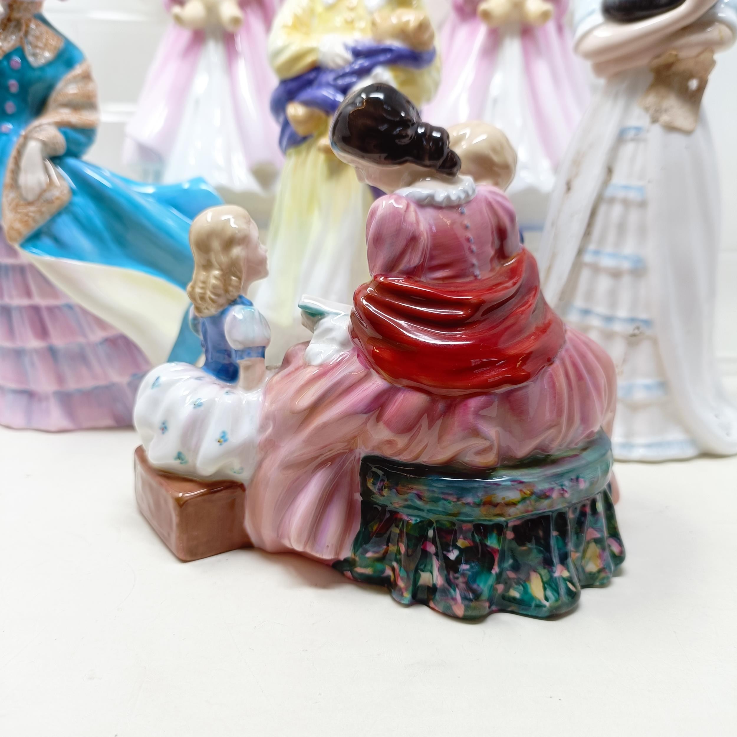 A Royal Doulton figure, Bedtime Story HN2059, Delphine HN2136, Charity HN3087, Faith HN3082, Hope - Image 3 of 32