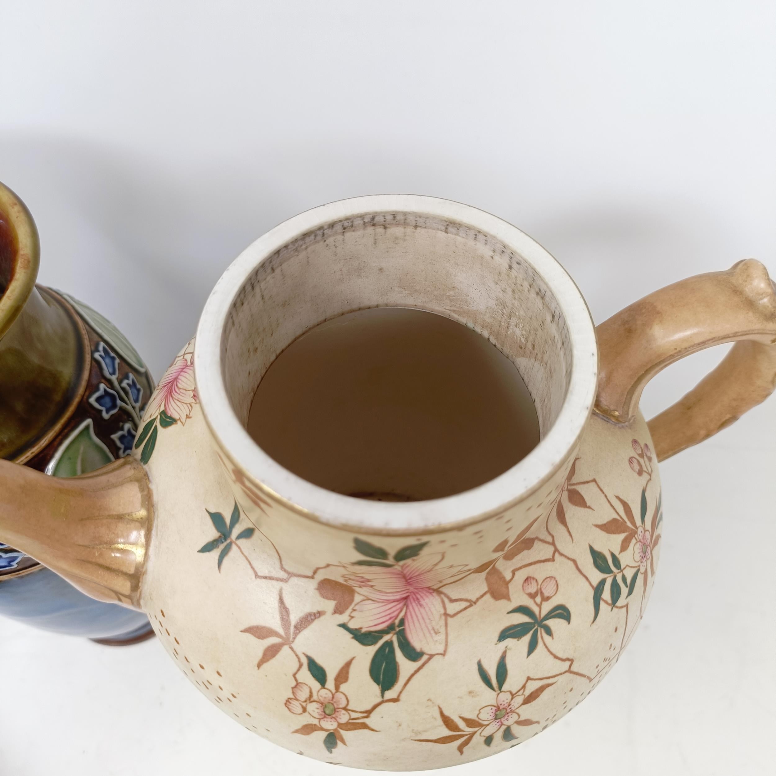 A Royal Doulton Flambé vase, 17 cm high, a Doulton Burslem teapot, two Doulton vases and two jugs ( - Image 25 of 33
