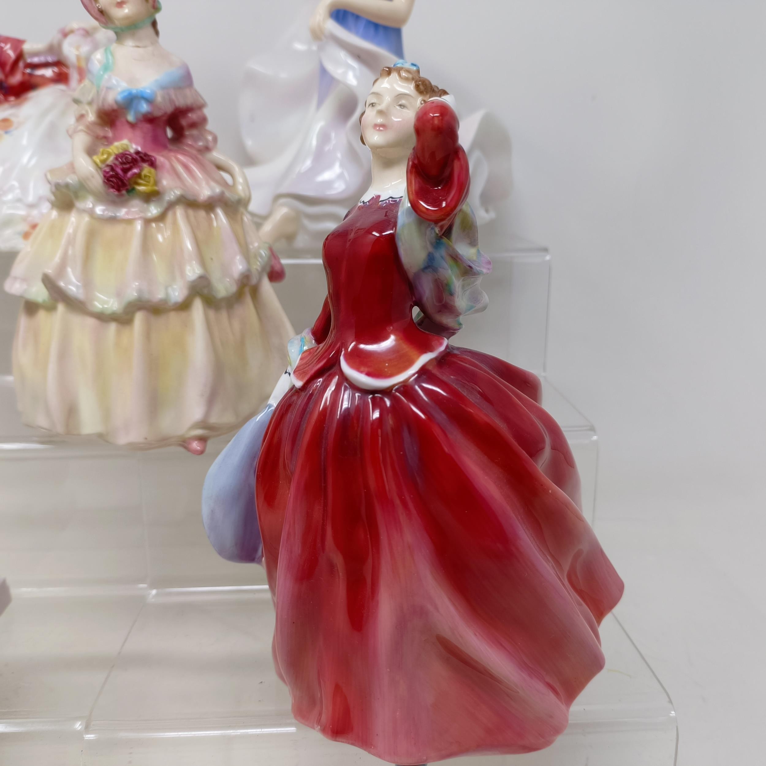 A Royal Doulton figure, Blithe Morning, HN2065, A Gypsy Dance HN2230, Spring Flowers HN1807, - Image 2 of 21
