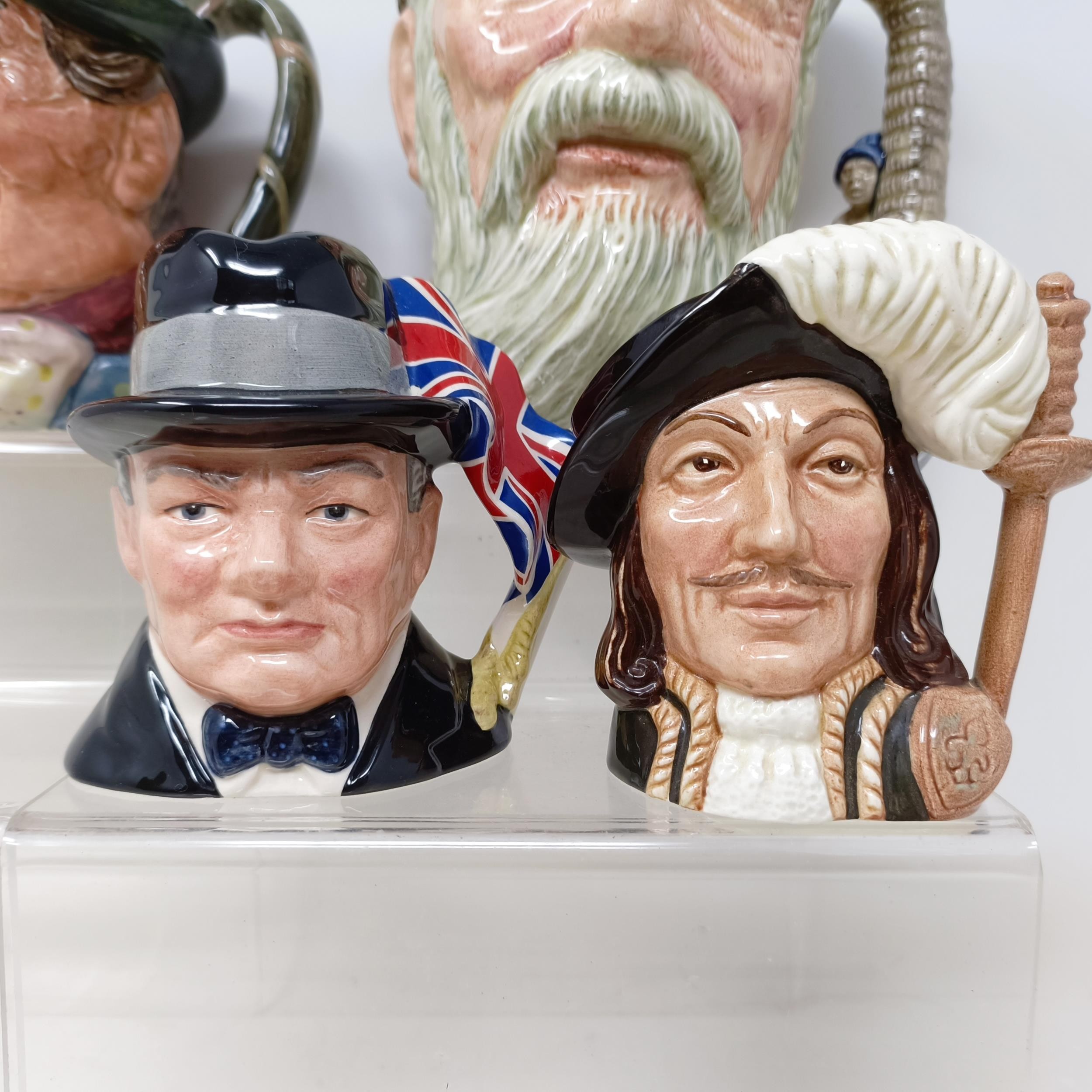 A Royal Doulton character jug, Robinson Crusoe D6532, Beefeater D6206, a Royal Doulton figure, The - Image 24 of 35