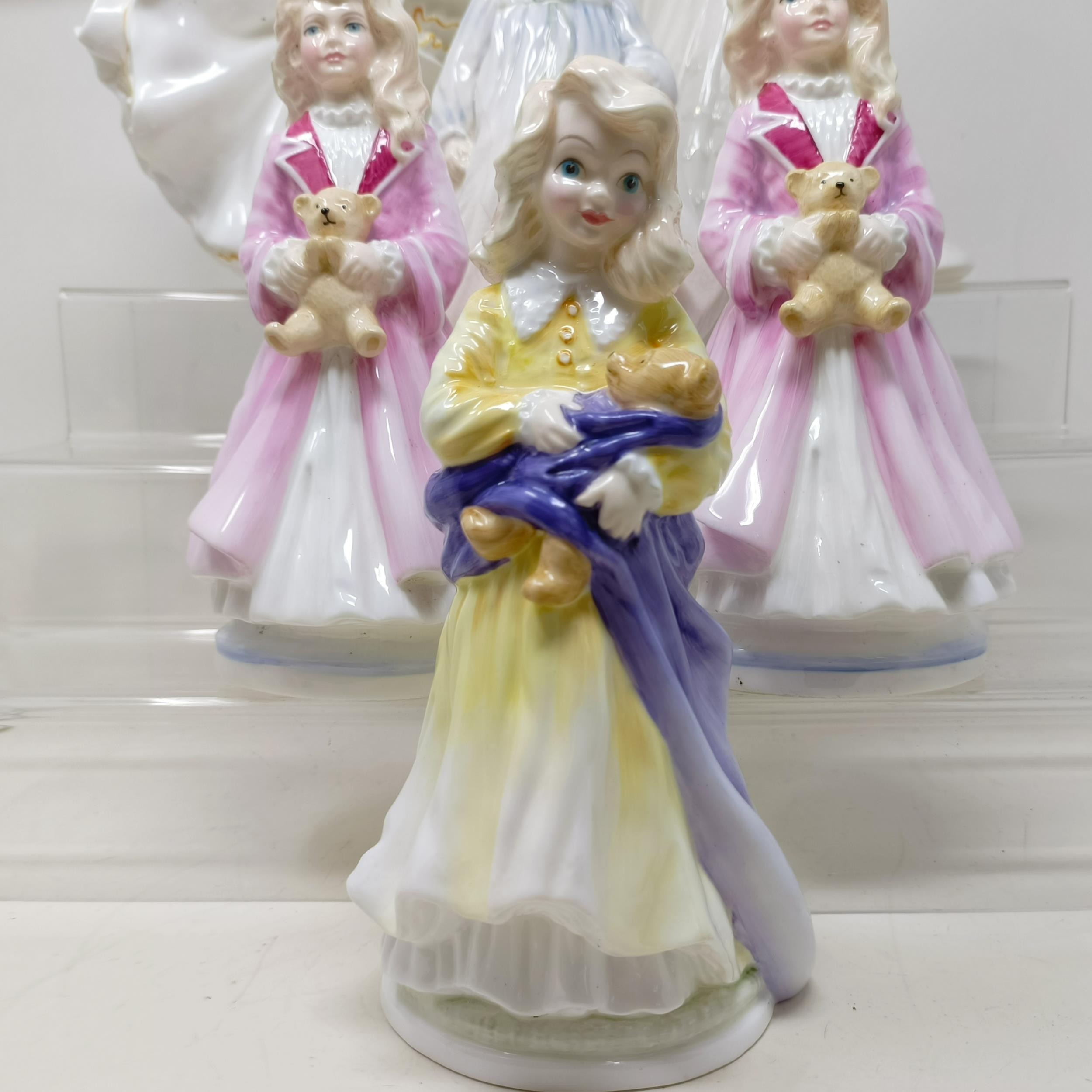 A Royal Doulton figure, Bedtime Story HN2059, Delphine HN2136, Charity HN3087, Faith HN3082, Hope - Image 11 of 32