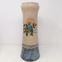 A Royal Doulton vase, by Florence Barlow, decorated birds, 32 cm high No chips, cracks or
