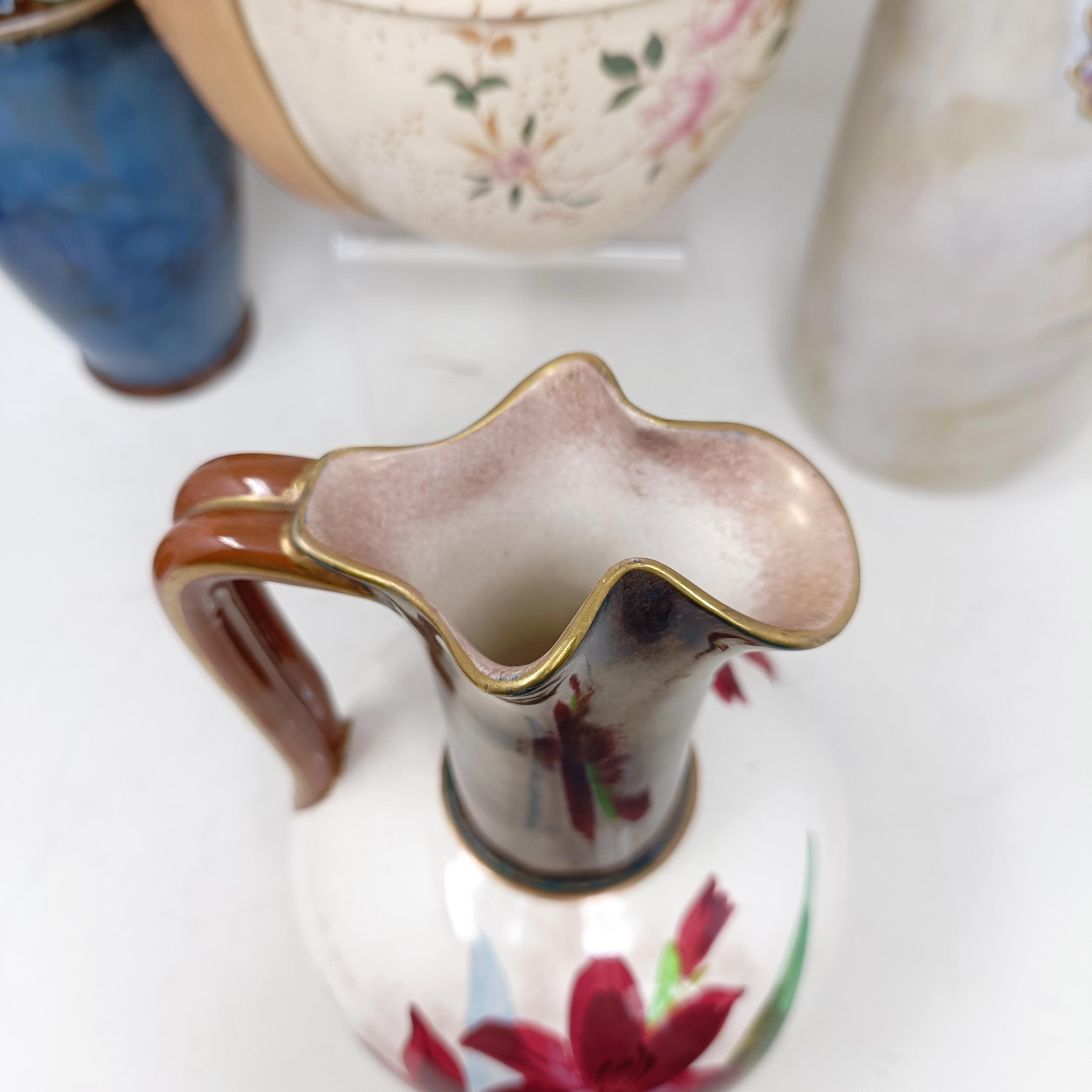 A Royal Doulton Flambé vase, 17 cm high, a Doulton Burslem teapot, two Doulton vases and two jugs ( - Image 13 of 33