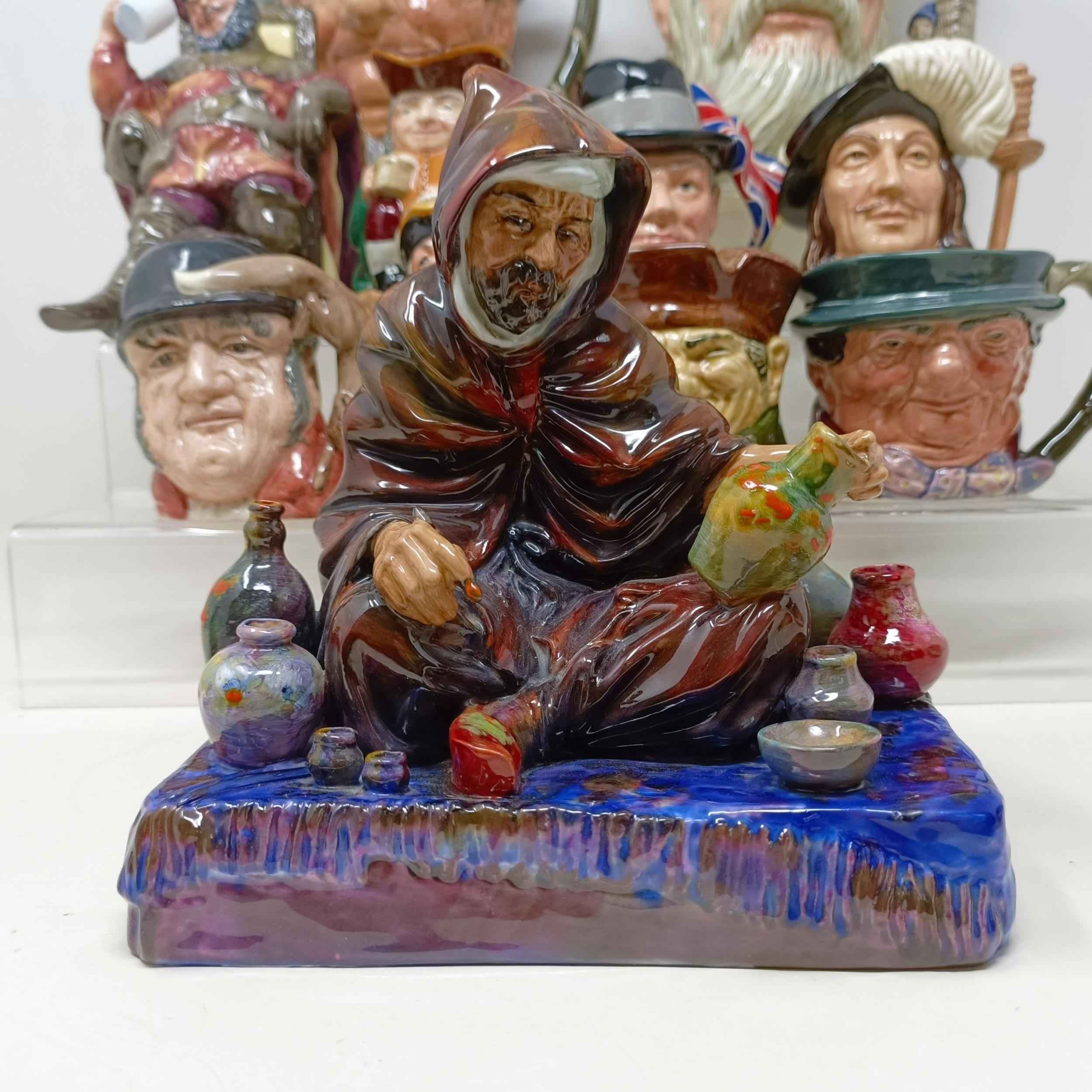 A Royal Doulton character jug, Robinson Crusoe D6532, Beefeater D6206, a Royal Doulton figure, The - Image 5 of 35