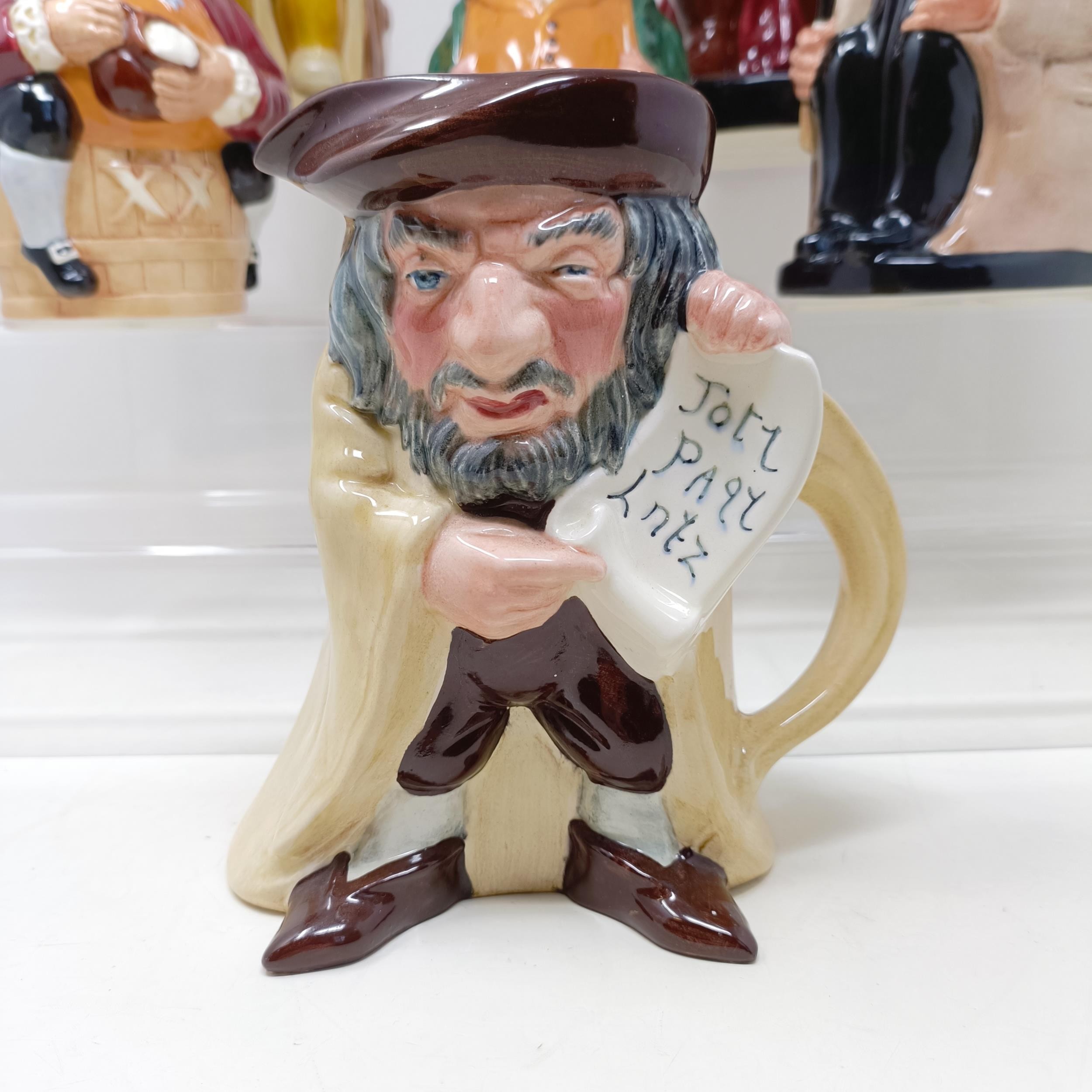 A Royal Doulton Toby jug, Toby XX, The Squire, Sir John Falstaff, Sir Winston Churchill, The - Image 9 of 35