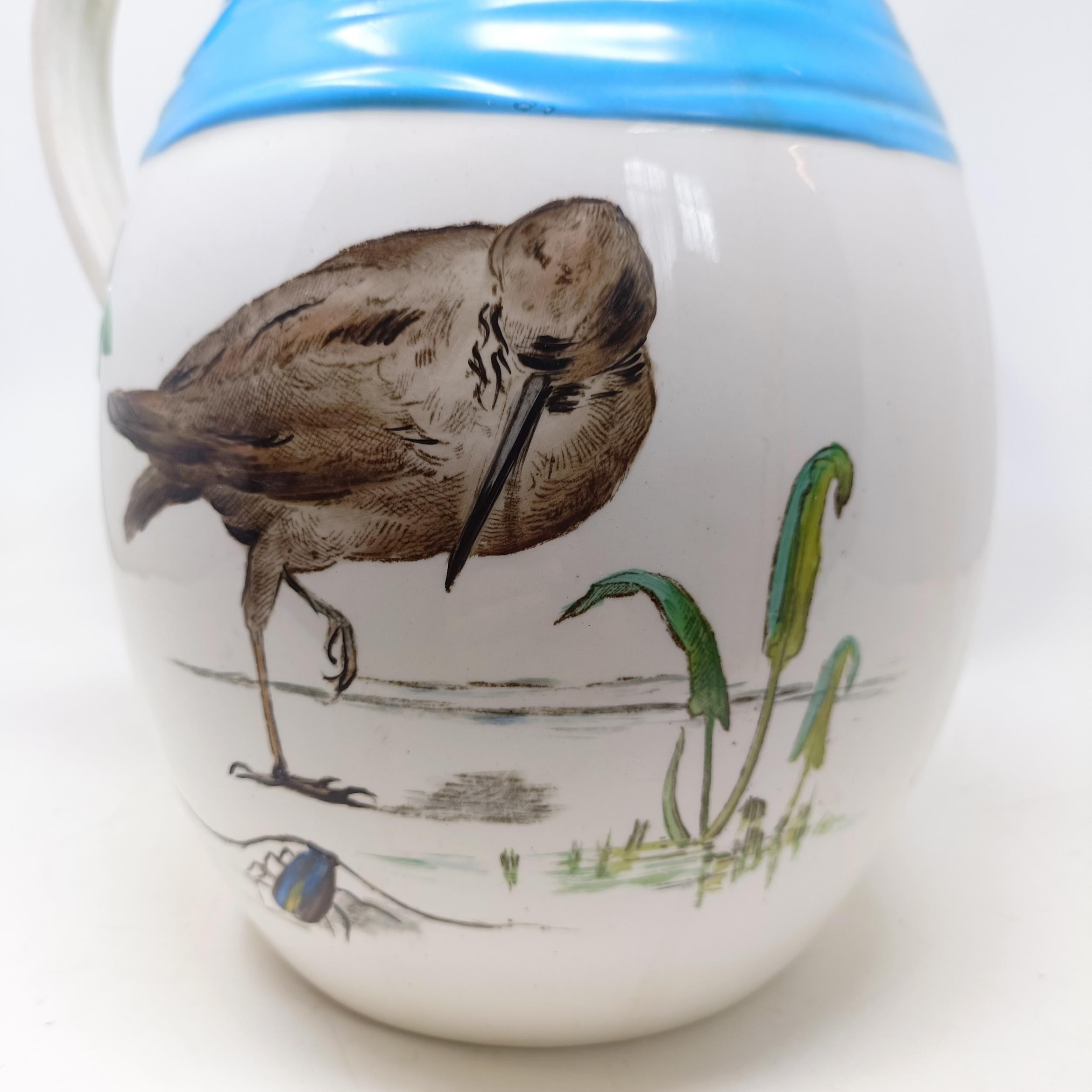 A Minton jug and bowl set, decorated birds (2) - Bild 7 aus 13