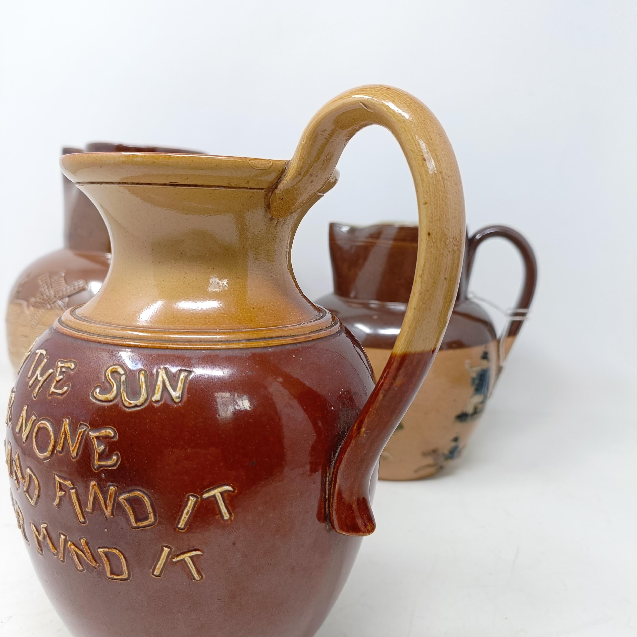 A Doulton Lambeth jug, with a motto, 'For Every Ill Beneath The Sun There Is A Remedy Or None...' 18 - Image 15 of 27