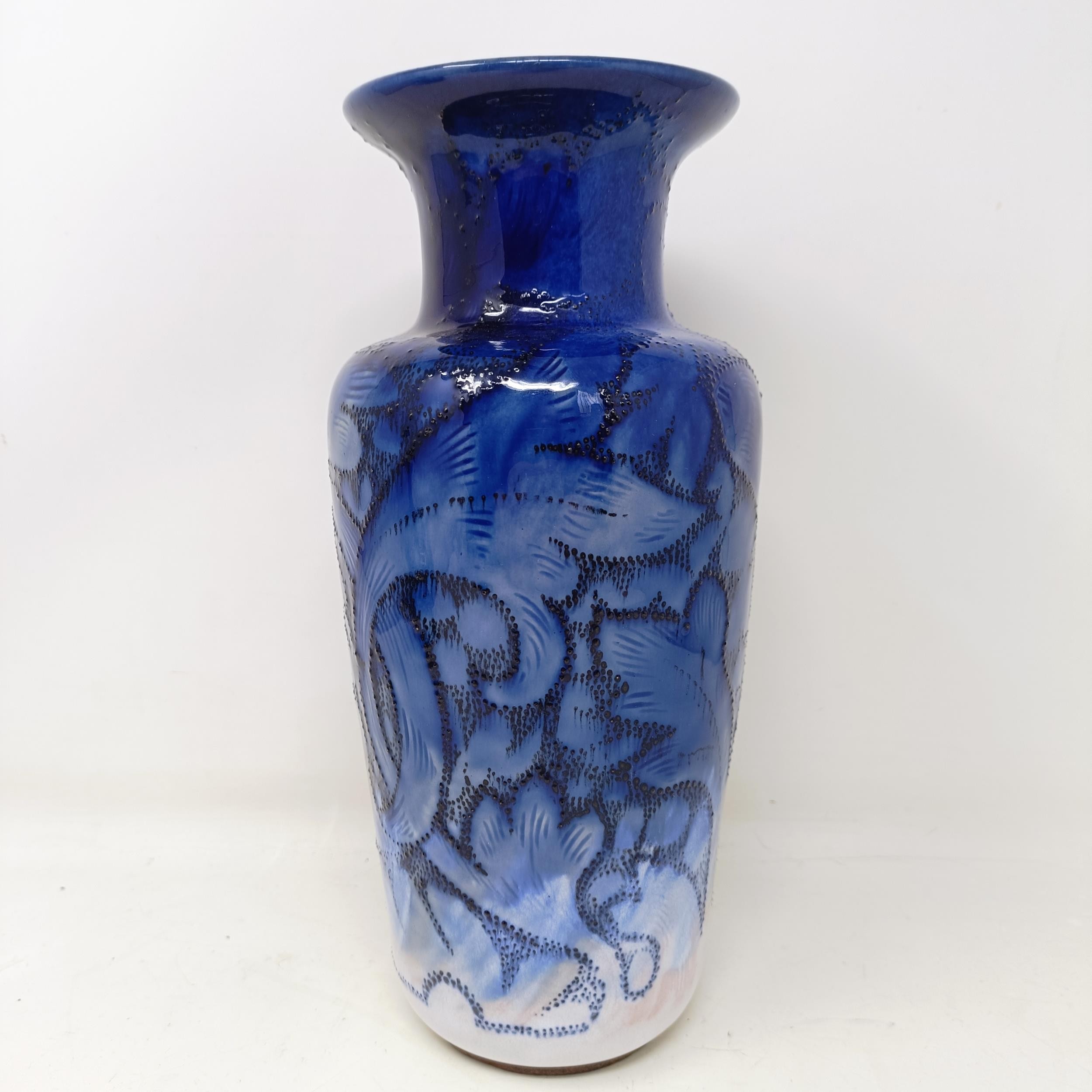 A Doulton Lambeth vase, by Mark B Marshall and Bessie Newberry, 29 cm high No chips, cracks or