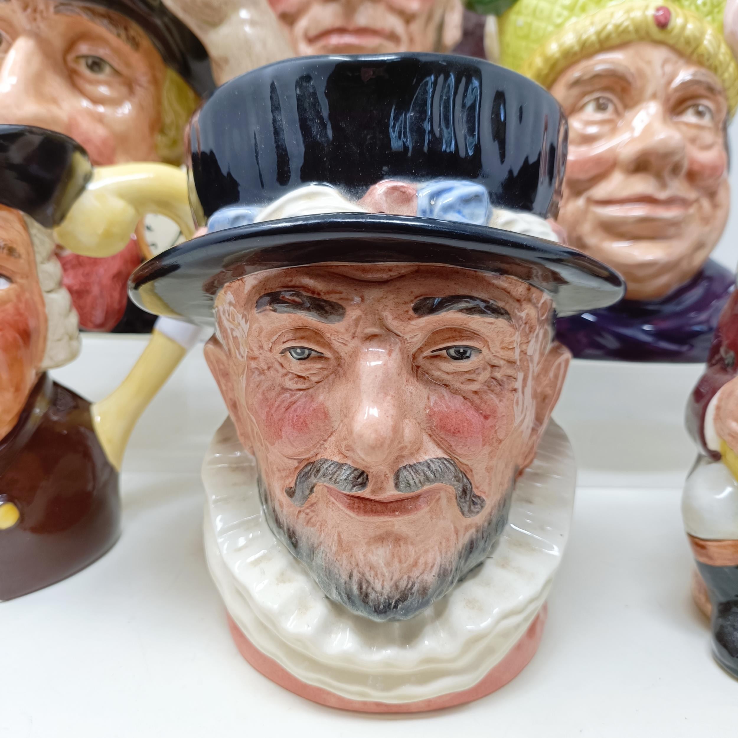 A Royal Doulton character jug, The Falconer D6533, Viking D6496, a Toby jug, Jolly Toby, a character - Image 2 of 35