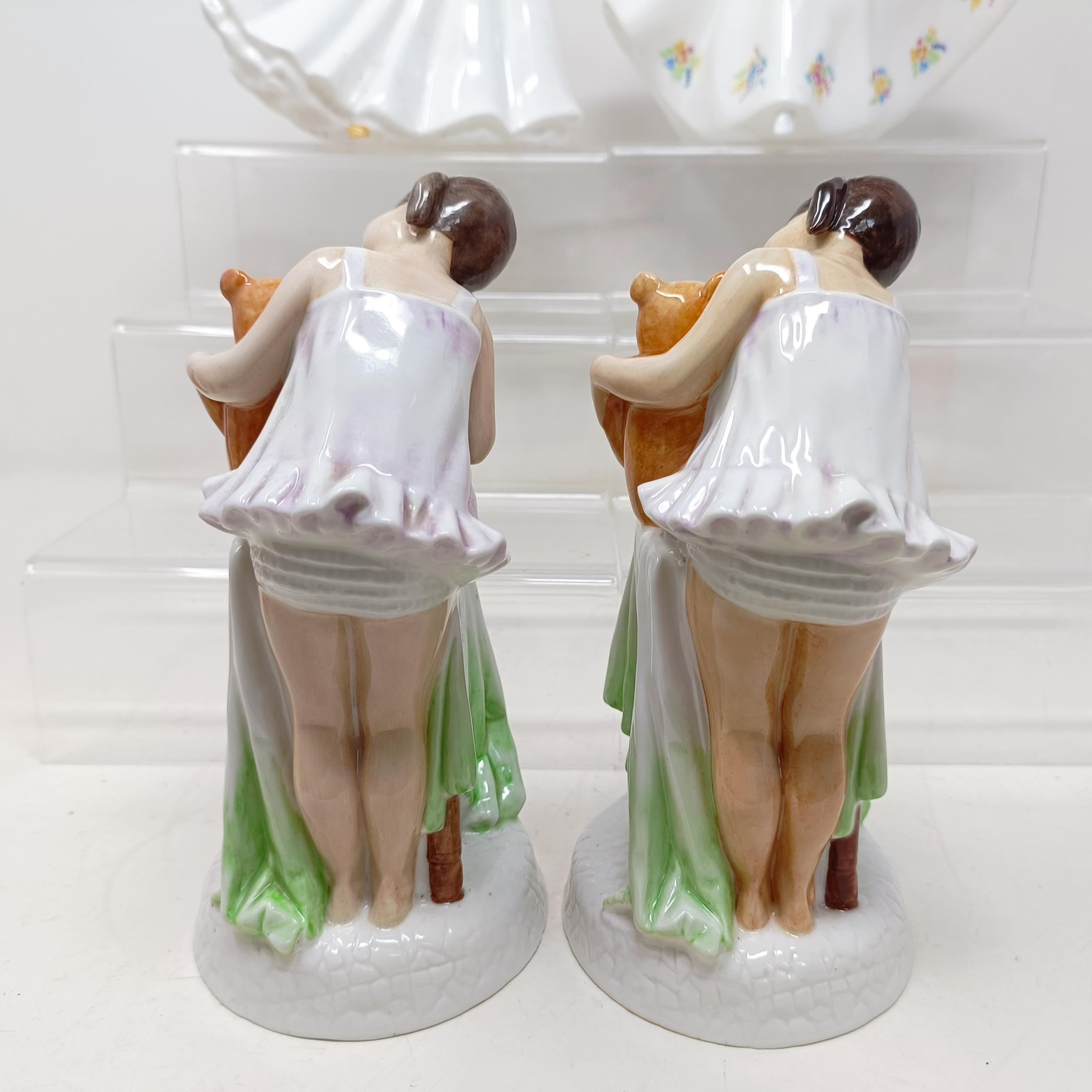 A Royal Doulton figure, Gwynneth Lilac Time HN2137, Faith HN3082, Winter Welcome HN3611, And One For - Image 23 of 30