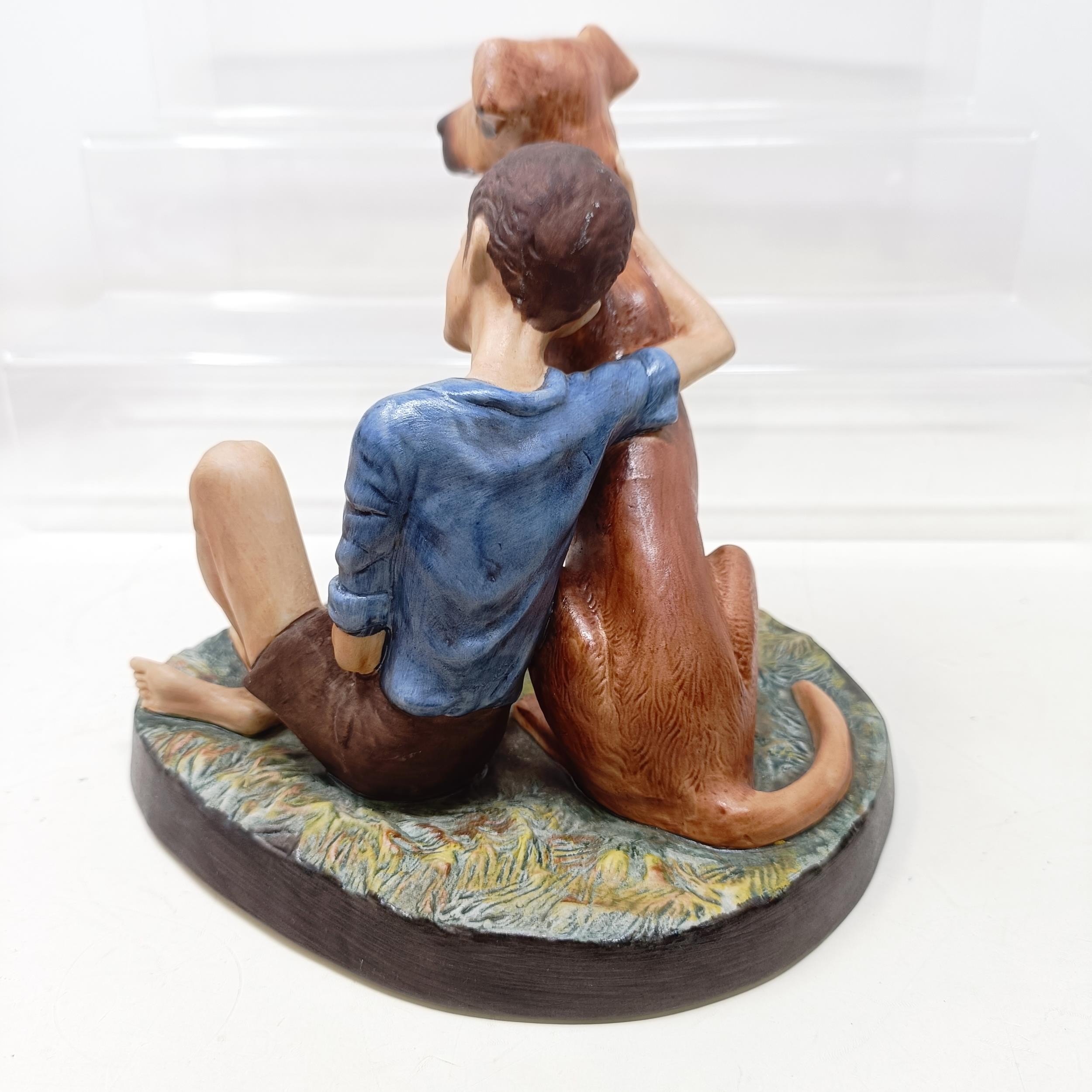 A Royal Doulton figure of a Golden Eagle, RDA36, Buddies HN2546, a figure of a reclining dog, and - Image 32 of 33