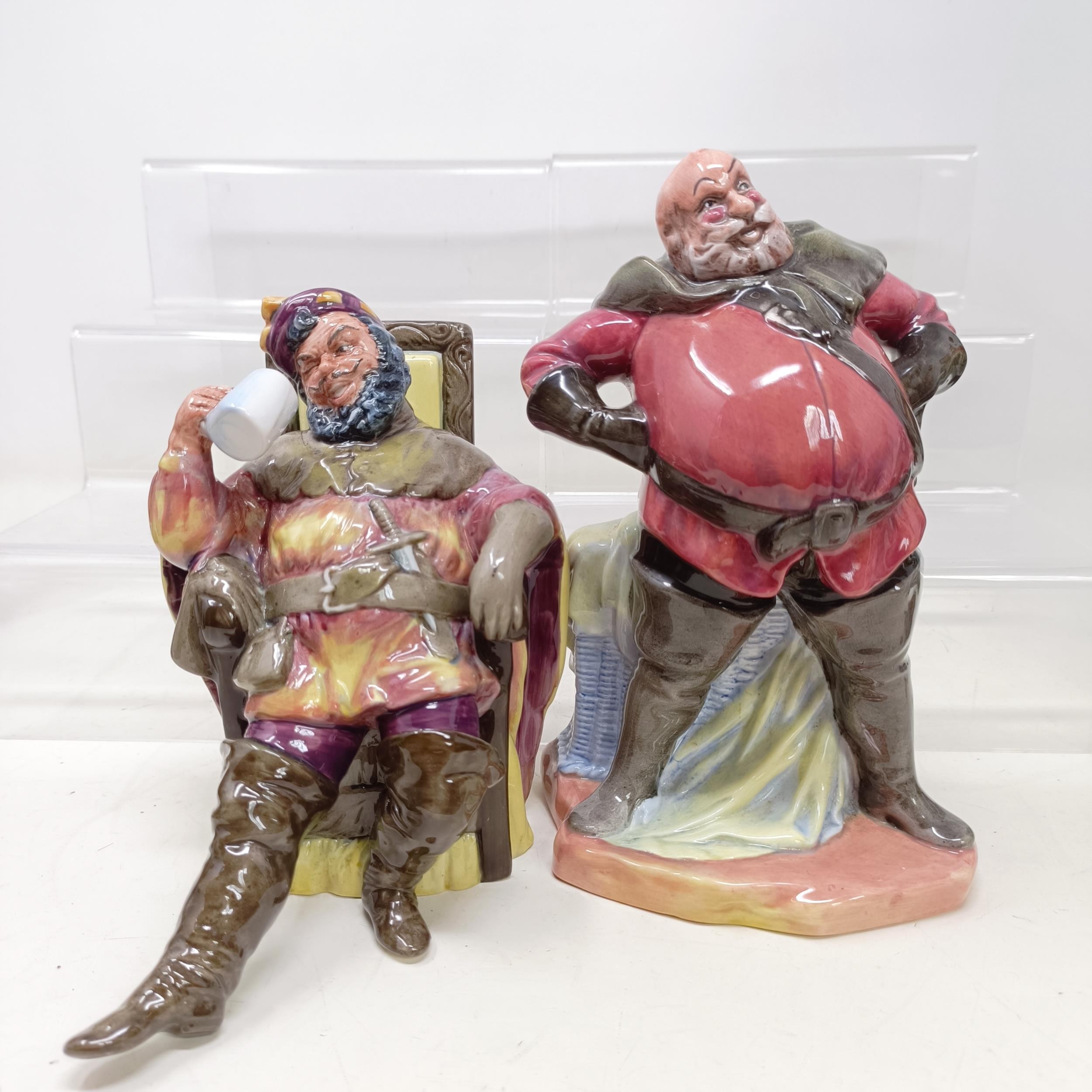 A Royal Doulton figure, The Foaming Quart HN2162, Carpet Seller HN1464, Falstaff HN2054, The Mask - Bild 17 aus 20