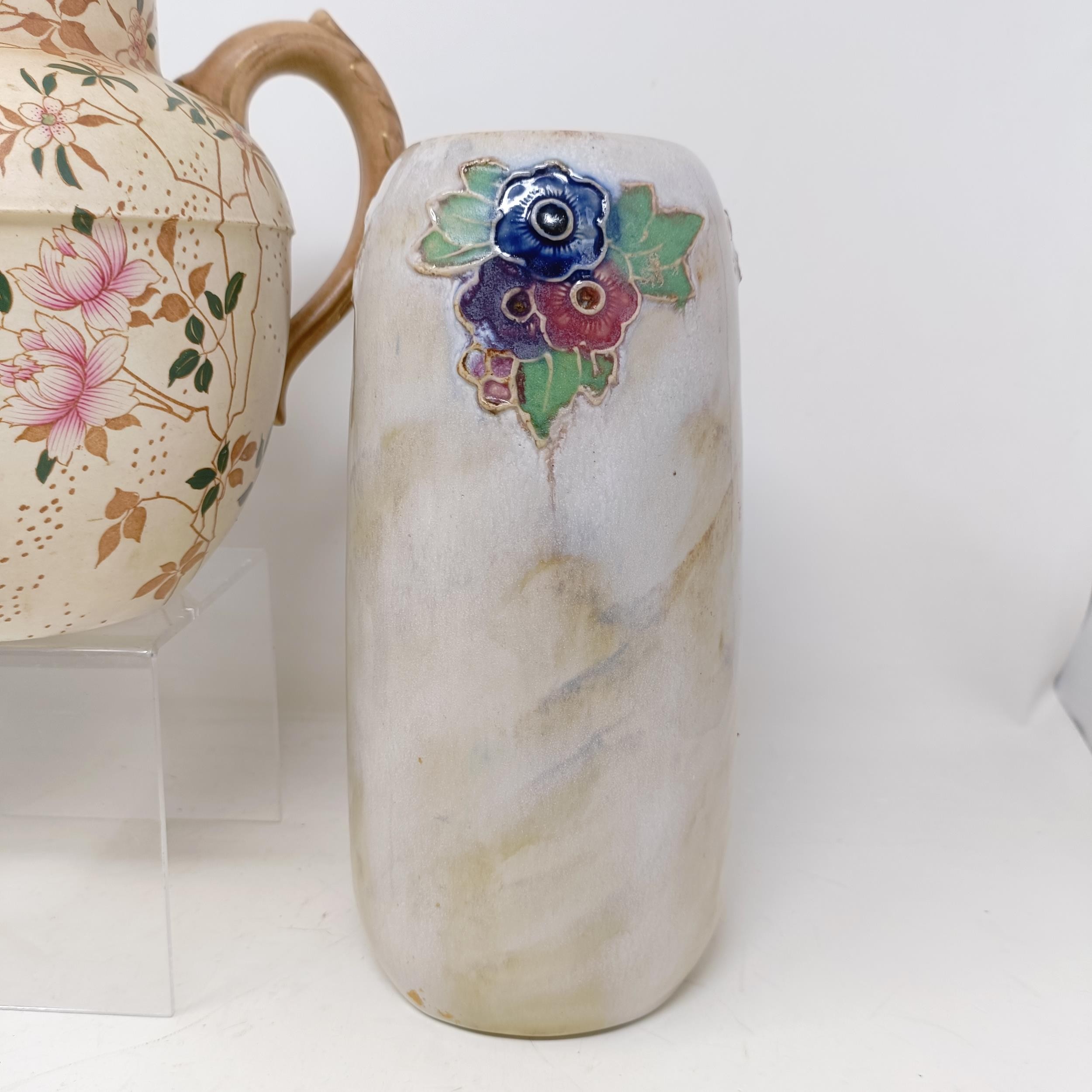 A Royal Doulton Flambé vase, 17 cm high, a Doulton Burslem teapot, two Doulton vases and two jugs ( - Image 15 of 33