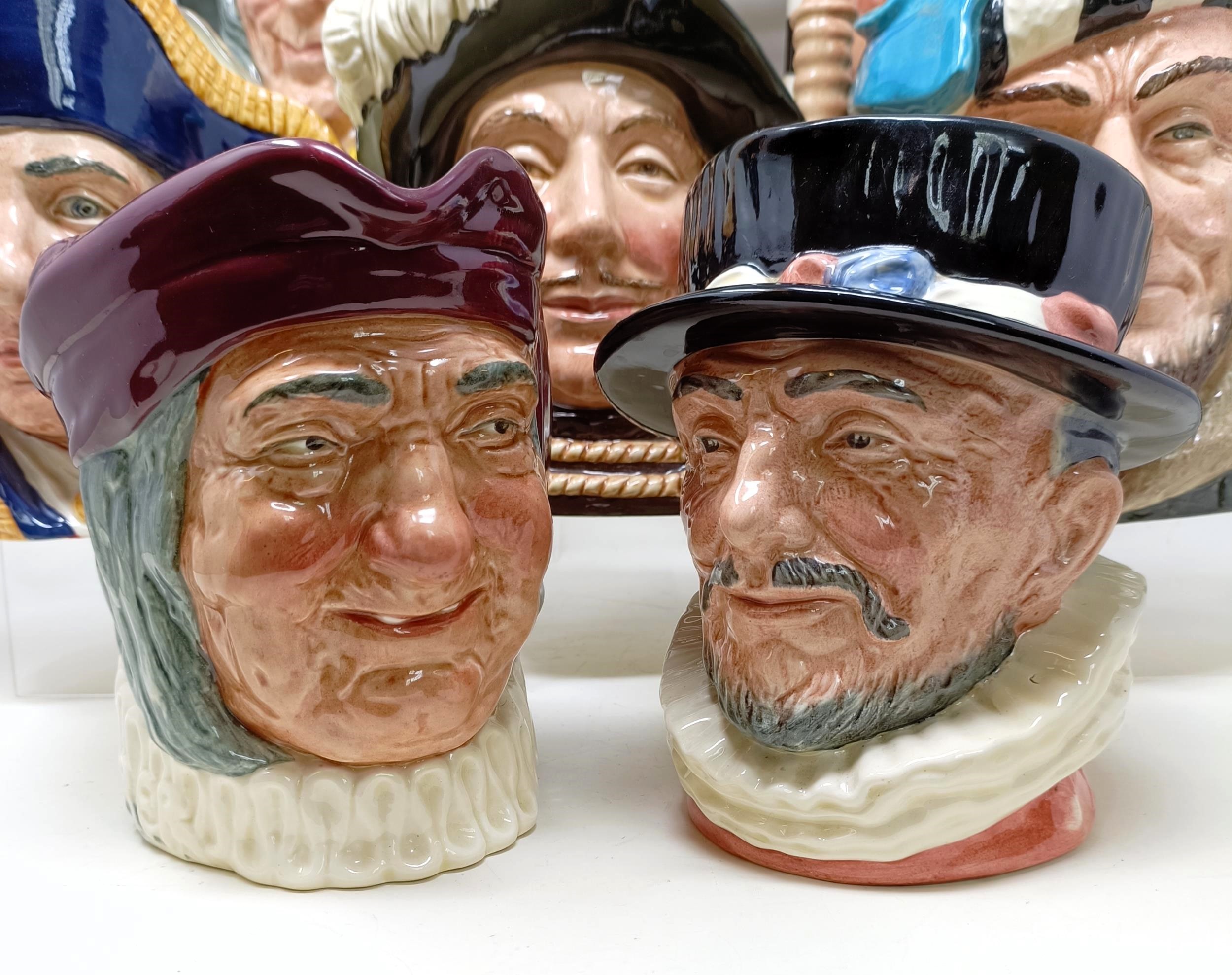 A Royal Doulton character jug, The Falconer D6533, Beefeater D6206, Simon The Cellarer, Ugly Duchess - Image 2 of 33