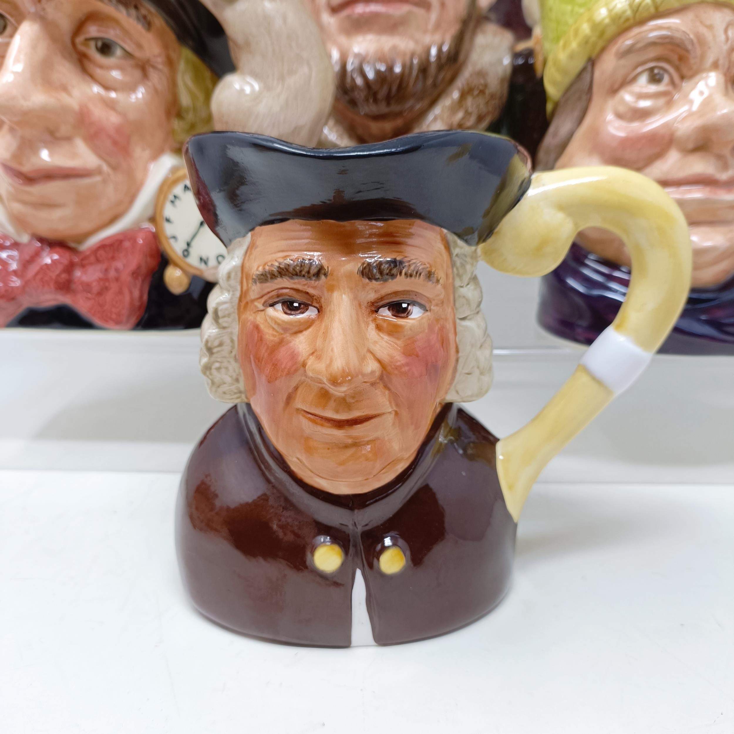 A Royal Doulton character jug, The Falconer D6533, Viking D6496, a Toby jug, Jolly Toby, a character - Image 12 of 35