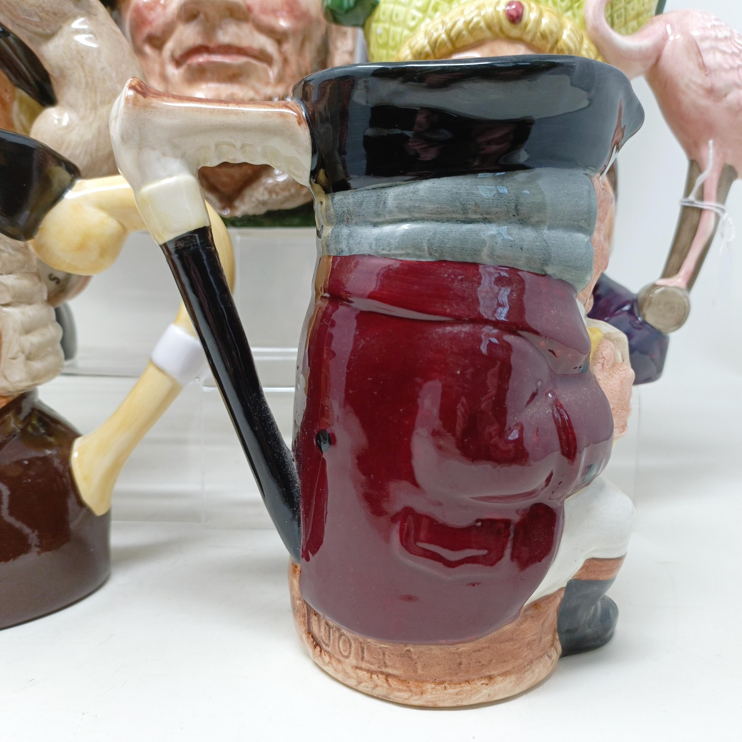 A Royal Doulton character jug, The Falconer D6533, Viking D6496, a Toby jug, Jolly Toby, a character - Image 9 of 35
