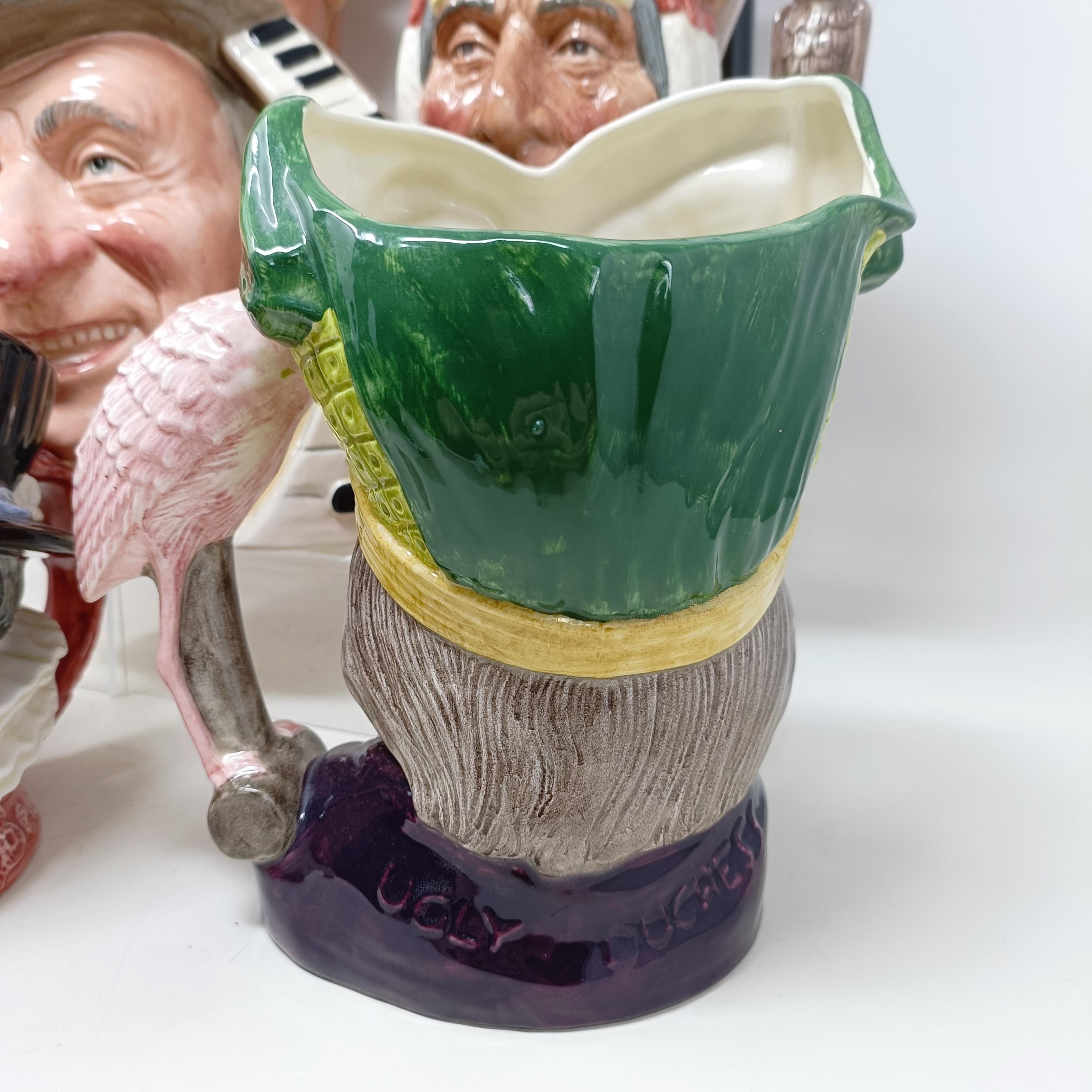 A Royal Doulton character jug, The Poacher D6429, Farmer John, George III D6749, W C Fields D6674, - Image 3 of 36