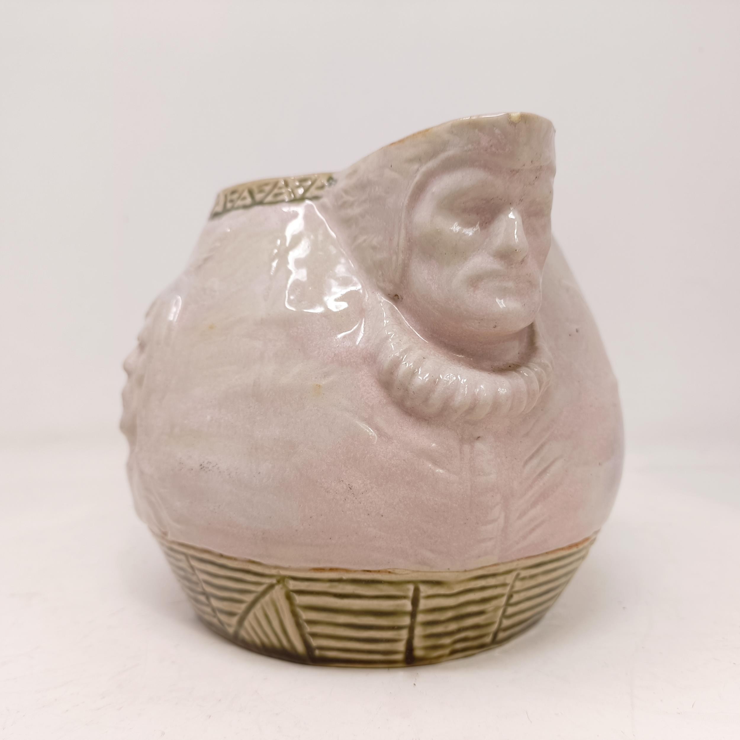 A Doulton Lambeth jug, by Edward Kemeys, decorated with native American Indians, 13 cm high - Image 5 of 9