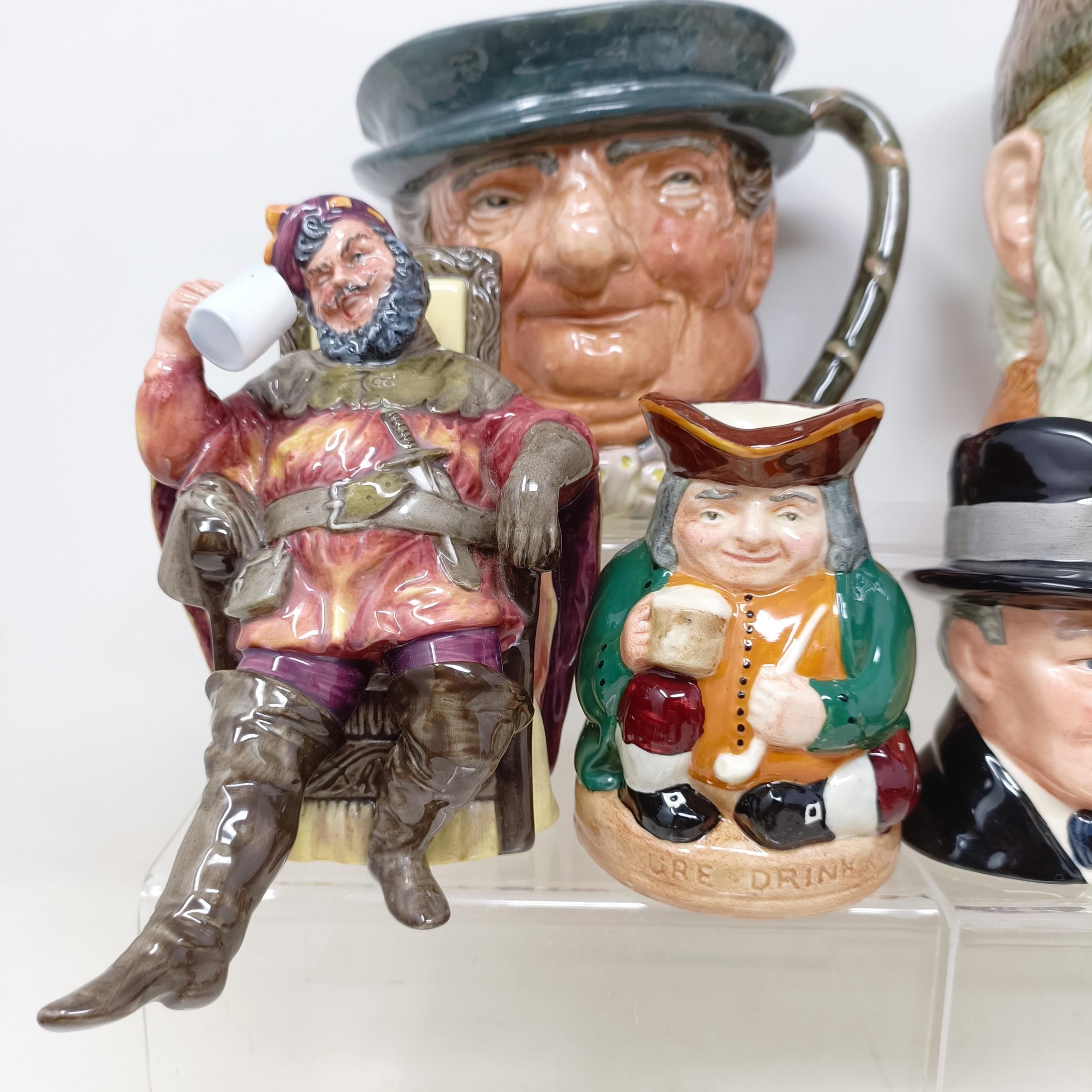 A Royal Doulton character jug, Robinson Crusoe D6532, Beefeater D6206, a Royal Doulton figure, The - Image 21 of 35