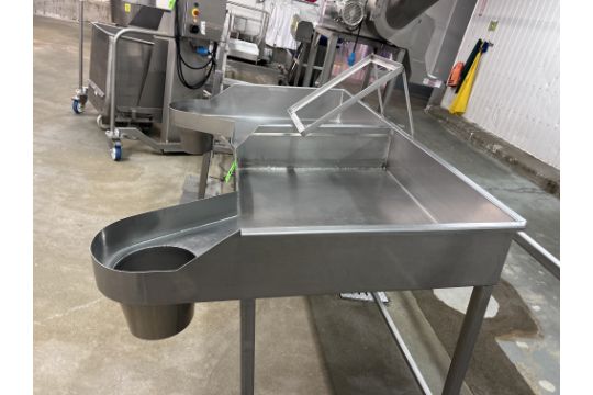 Bulk Bagging Table, Stainless Steel, 2-compartment configuration - Image 4 of 4