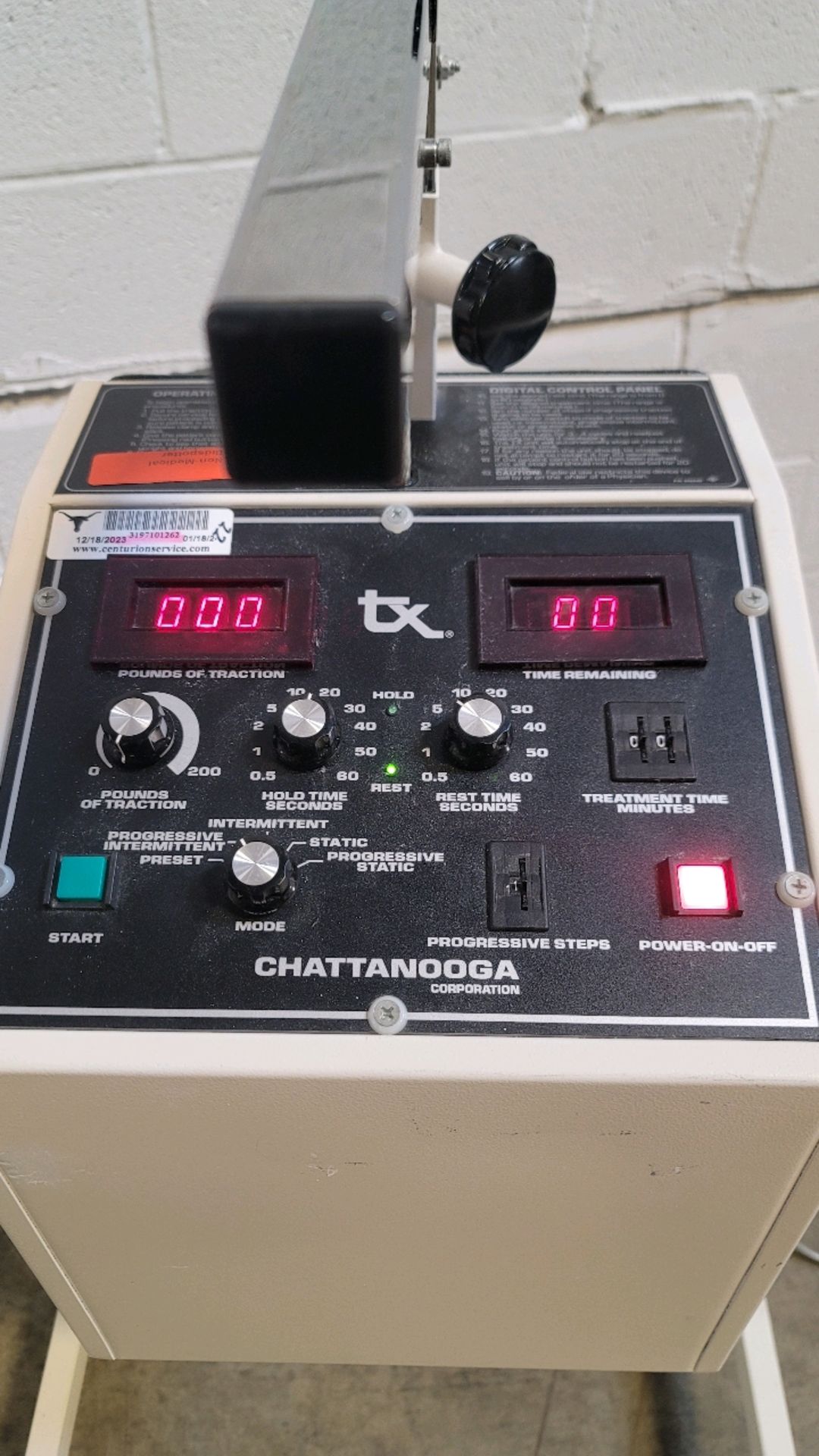 CHATTANOOGA TX-1 TRACTION MACHINE - Image 2 of 3