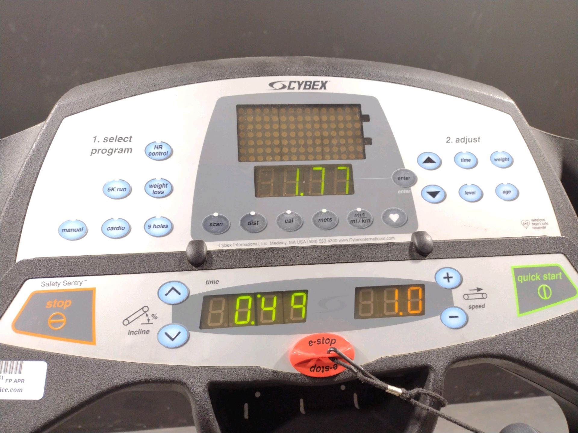 CYBEX PRO PLUS TREADMILL (LOCATED AT 3325 MOUNT PROSPECT ROAD, FRANKLIN PARK, IL, 60131) - Image 2 of 3