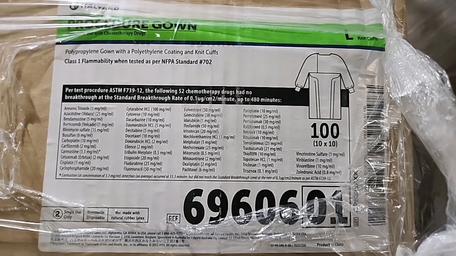 QTY(3) HALYARD REF 6960601 PROCEDURE GOWN LOCATION: 100 GOLDEN DR. CODE: 162 - Image 2 of 7