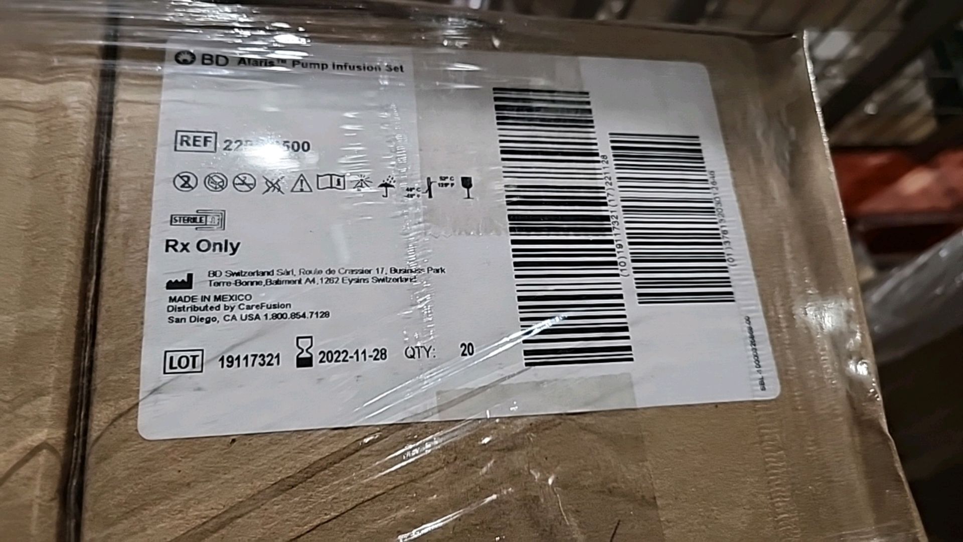 BD REF 2200-0500 ALARIS PUMP INFUSION SET (NOT IN DATE) LOCATION: 100 GOLDEN DR. CODE: 81 - Image 4 of 4