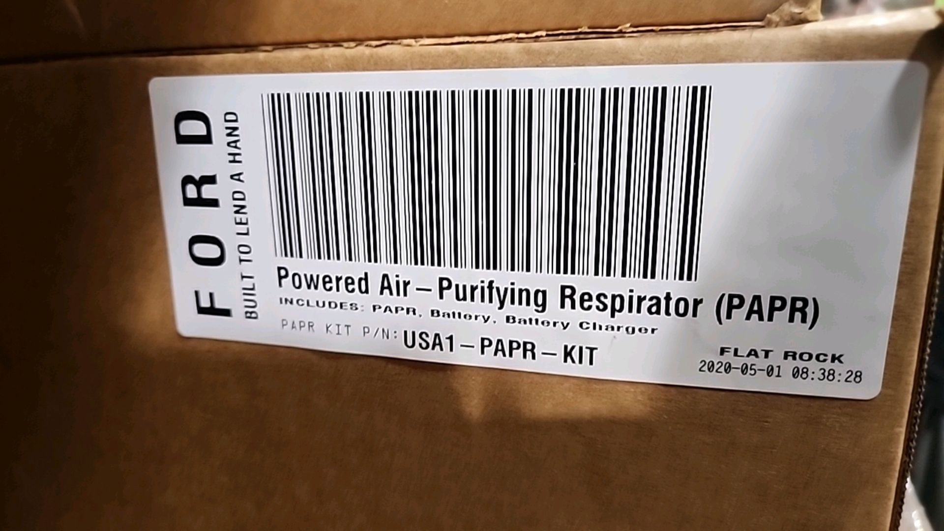 FORD POWERED AIR-PURIFYING RESPIRATORY LOCATION: 100 GOLDEN DR. CODE: 35 - Image 4 of 4