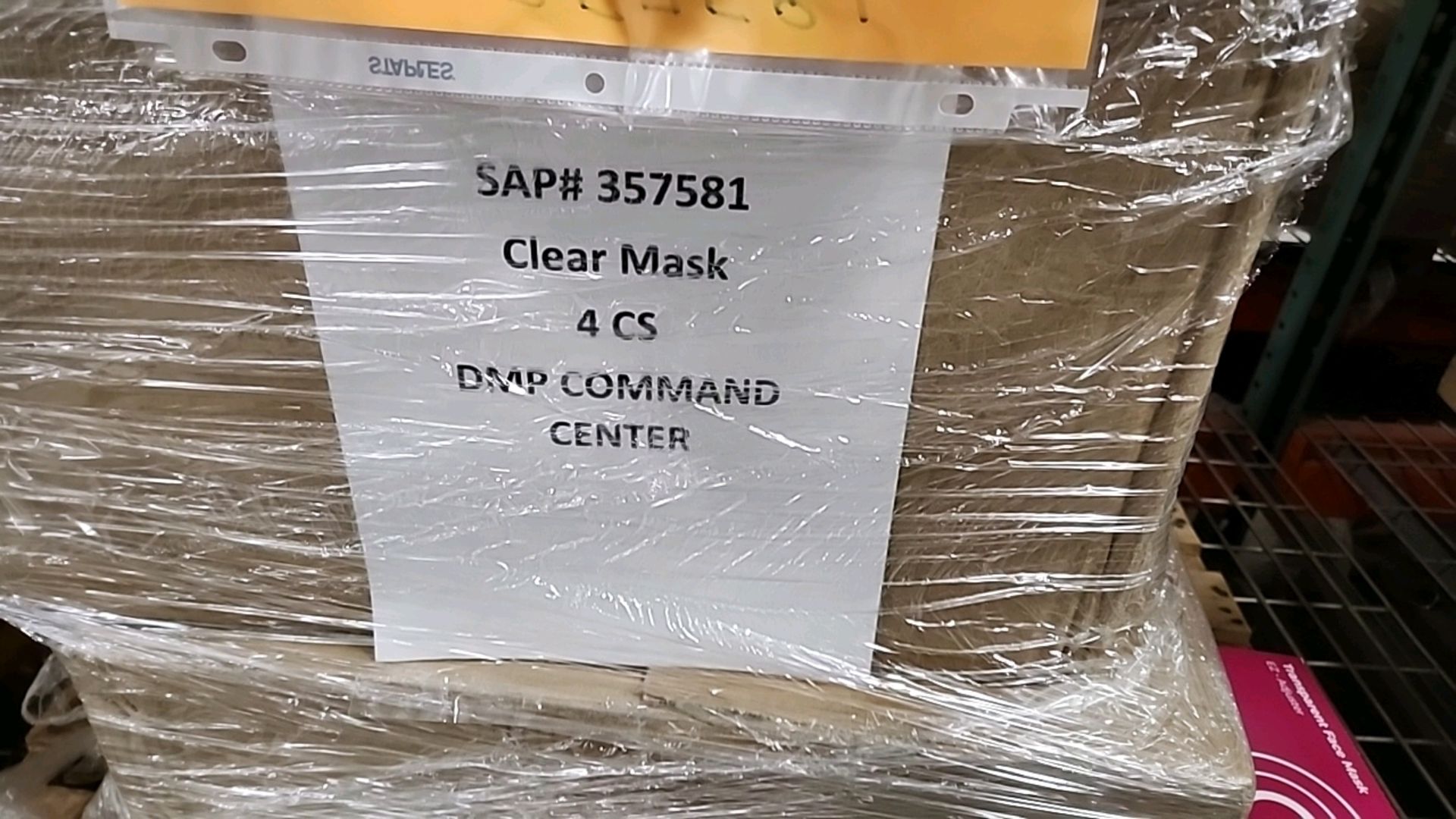 CLEARMASK REF CM002EZ ADJUSTER TRANSPARENT FACE MASK LOCATION: 100 GOLDEN DR. CODE: 69 - Image 4 of 4