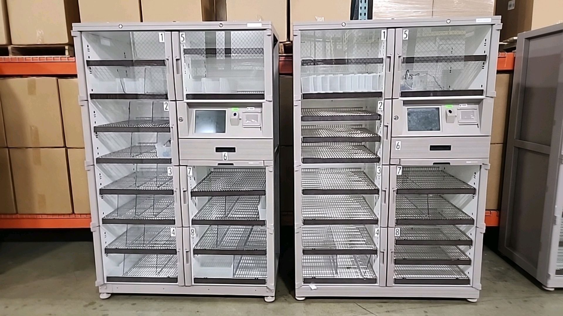 BD PYXIS 347 UNIVERSAL 601 SUPPLY CABINET, 2-DOOR, QTY(2) LOCATION: 100 GOLDEN DR. CODE: 219