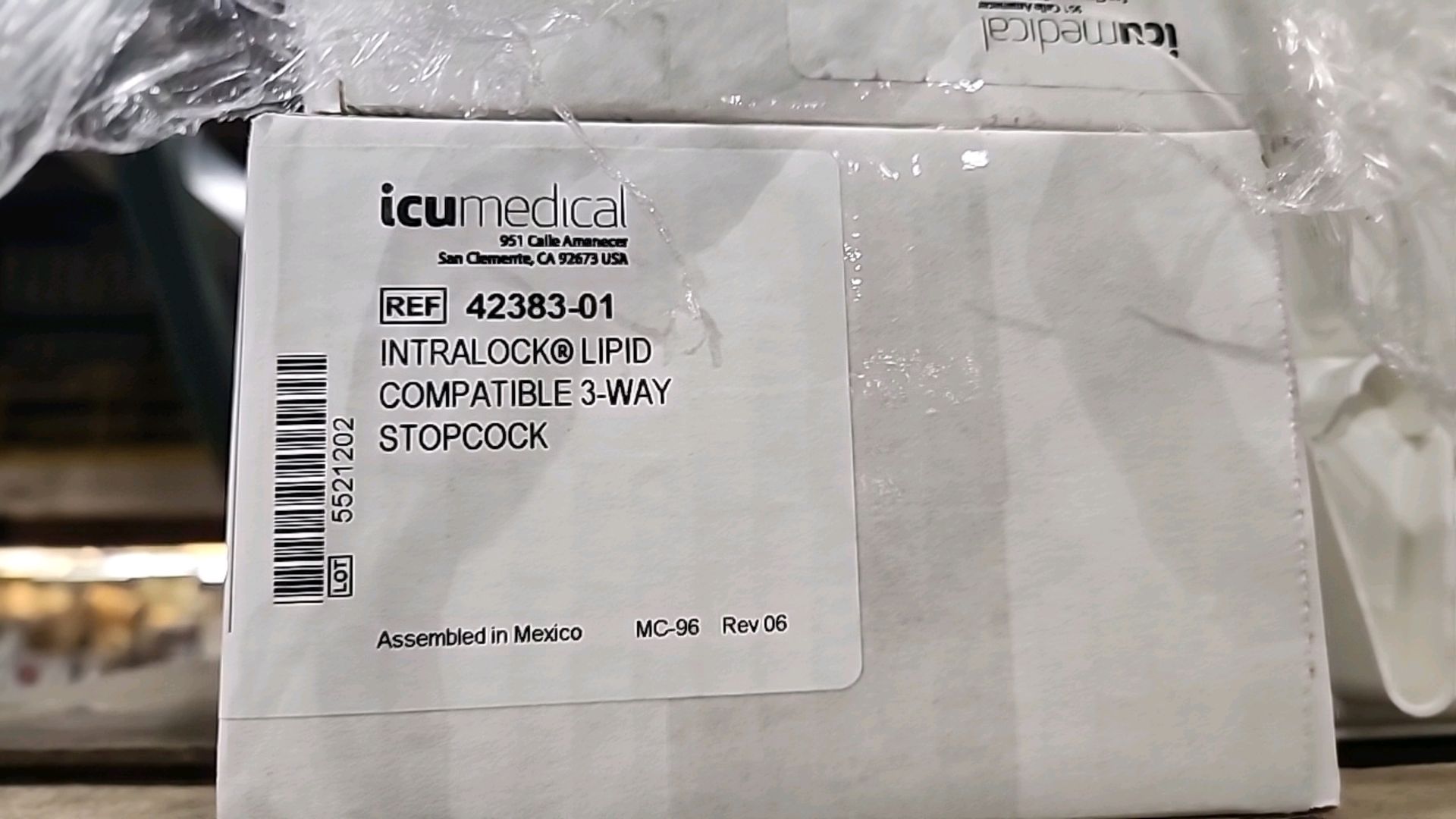MIXED PALLET TO INCLUDE: ICU MEDICAL REF 42383-01 INTRALOCK LIPID COMPATIBLE 3-WAY STOPCOCK, ATOS - Image 3 of 5
