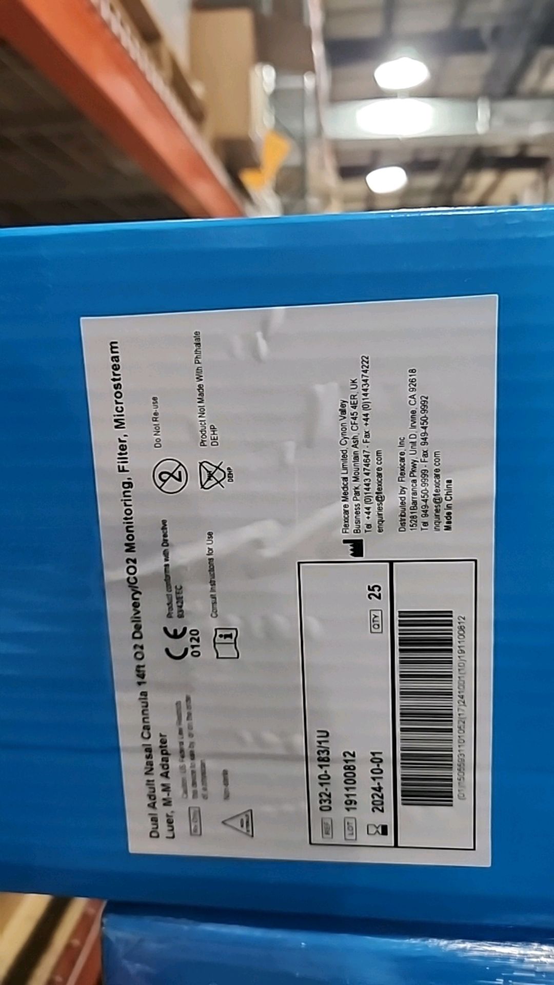 MIXED PALLET TO INCLUDE: FLEXICARE REF 032-10-183/1U DUAL ADULT NASAL CANNULA 14FT O2 DELIVERY/CO2 - Image 6 of 9