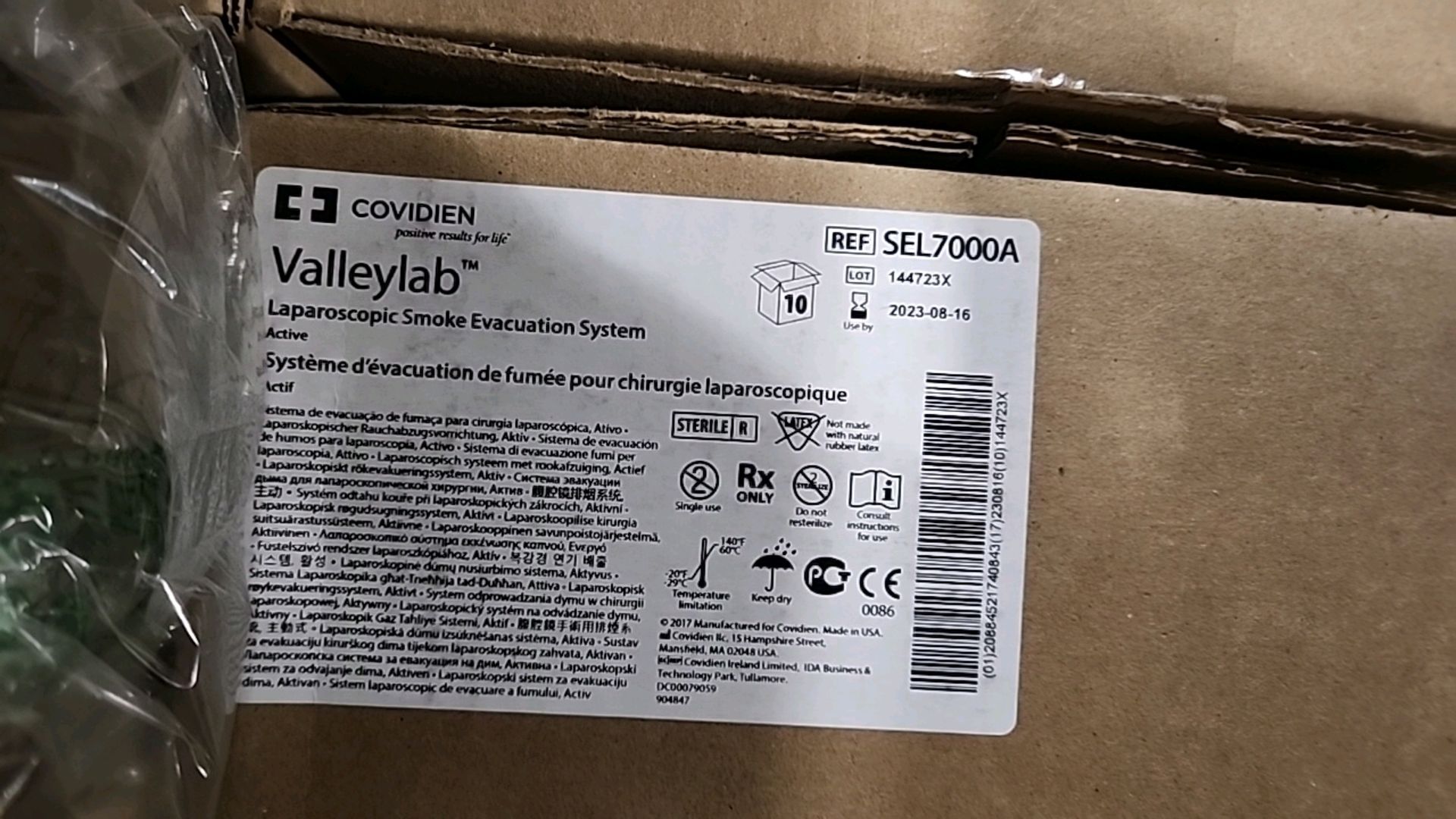 COVIDIEN VALLEYLAB REF SEL70008 LAPAROSCOPIC SMOKE EVACUATION SYSTEM (NOT IN DATE) LOCATION: 100 - Image 4 of 5