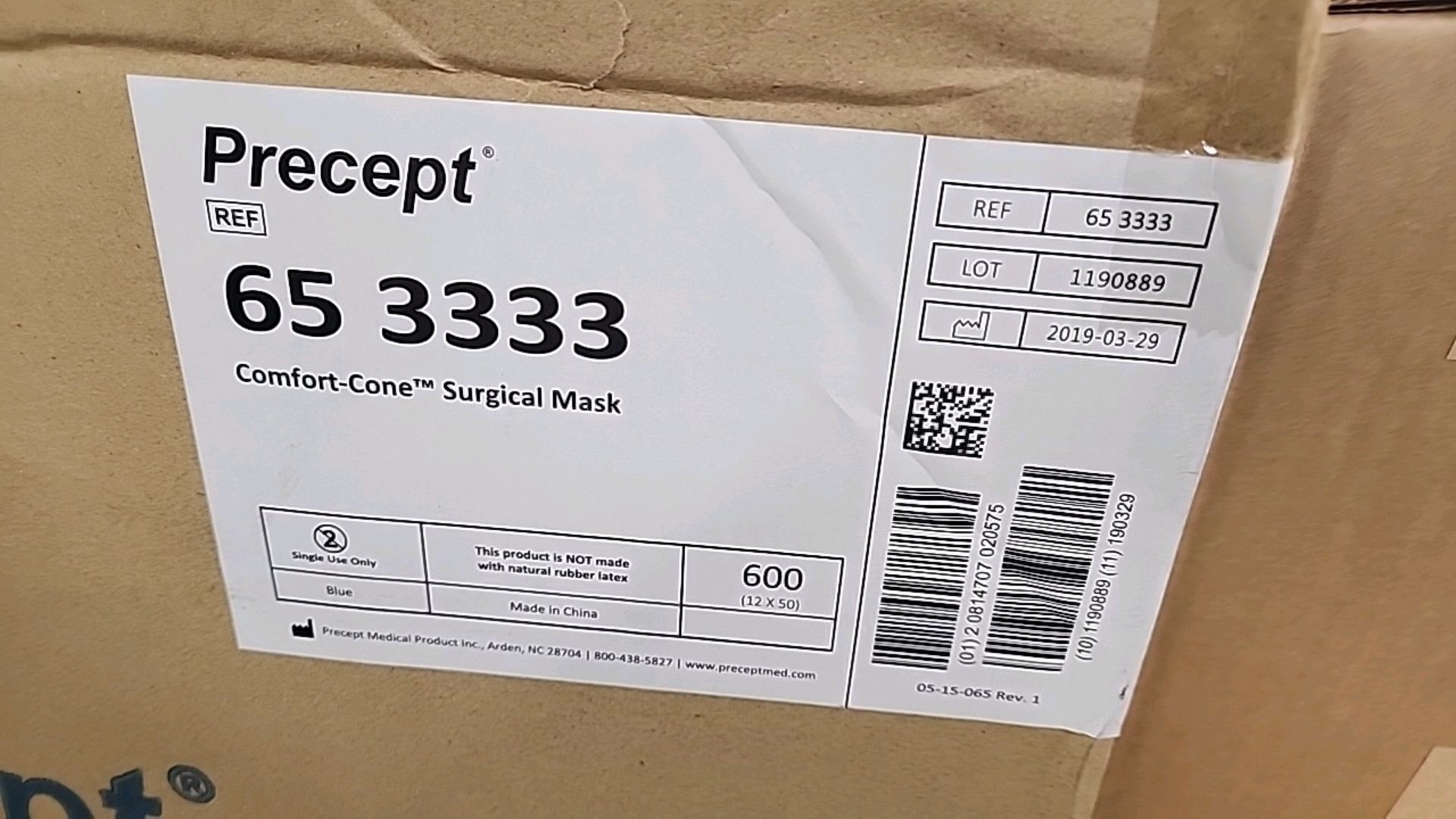 MIXED PALLET TO INCLUDE: PRECEPT REF 65 3333 COMFORT-CONE SURGICAL MASK (NOT IN DATE), DANDLE.LION - Image 4 of 9