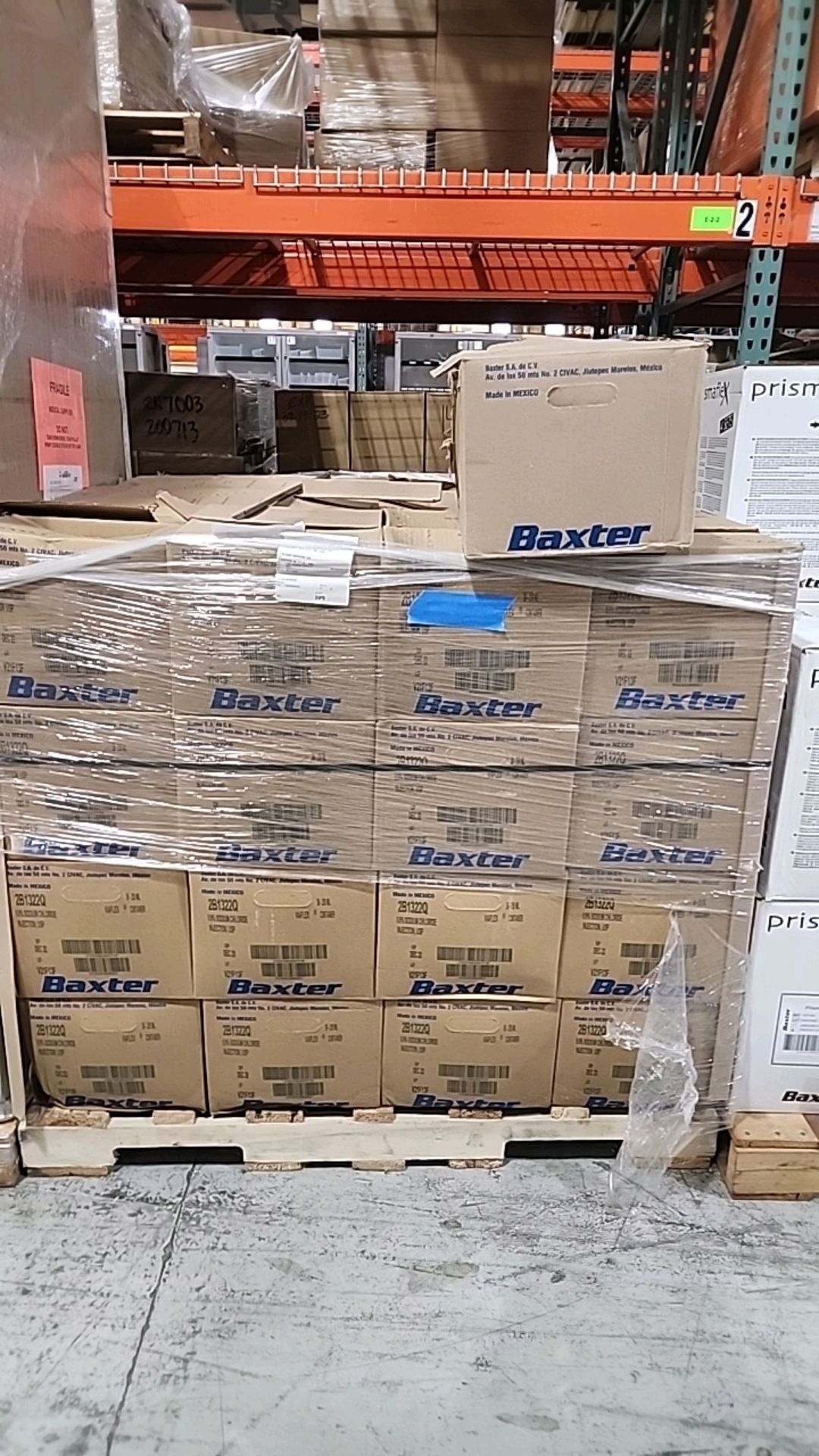 BAXTER 0.9% SODIUM CHLORIDE INJECTION, USP (NOT IN DATE) LOCATION: 100 GOLDEN DR. CODE: 154