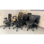 ROLLING OFFICE TASK CHAIR, QTY. (8)