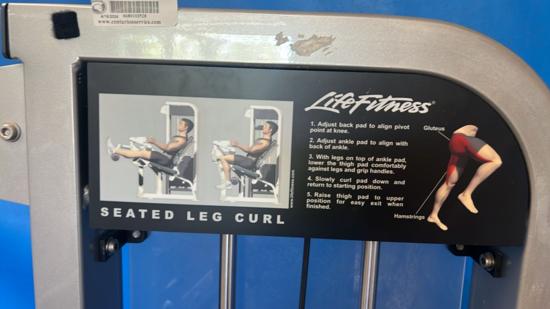 LIFE FITNESS PSSLC PRO2 SEATED LEG CURL MACHINE - Image 2 of 4