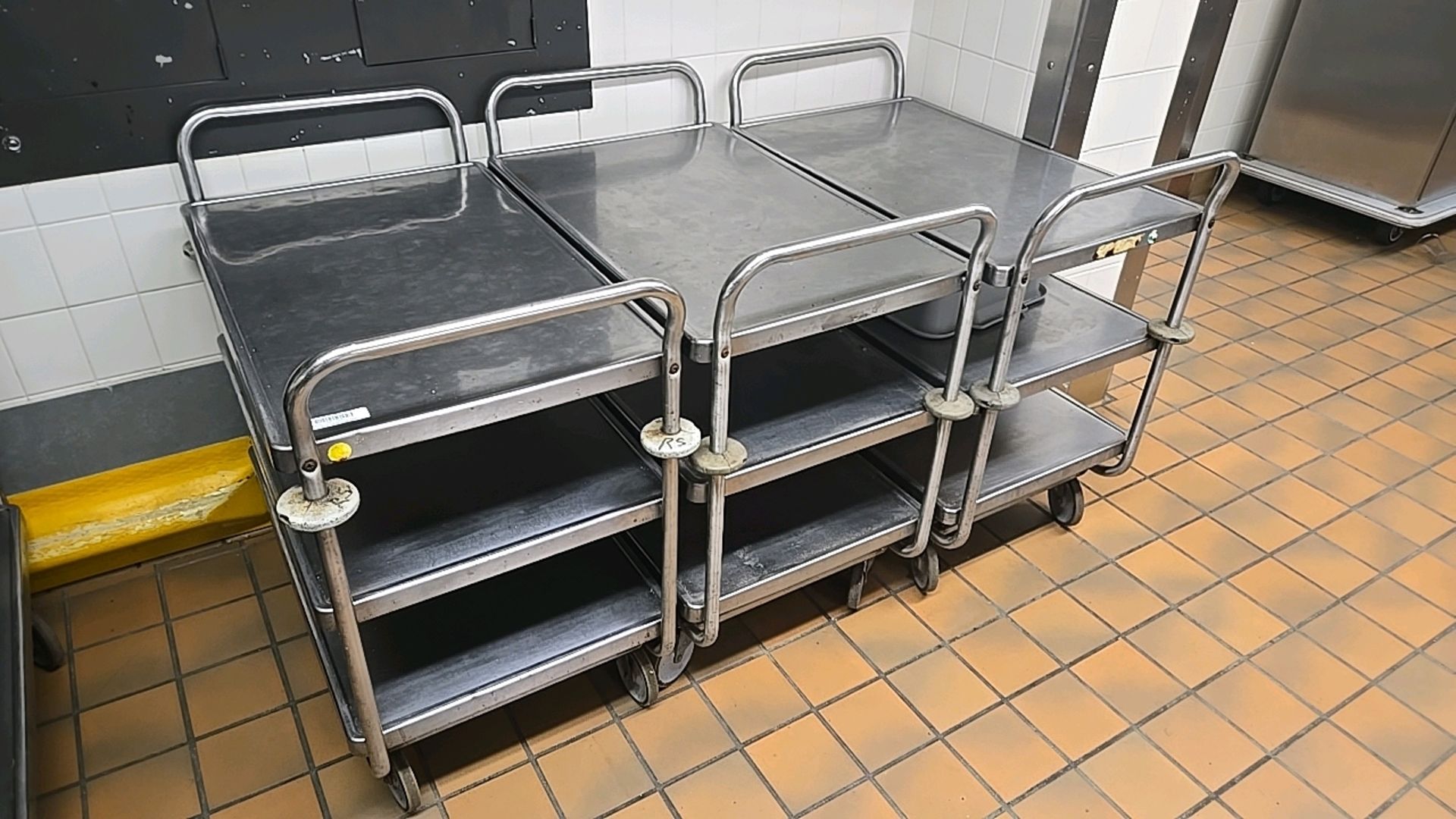 STAINLESS STEEL CARTS, QTY. (3)