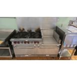 VULCAN 6 BURNER GAS RANGER WITH (2) CONVECTION OVENS
