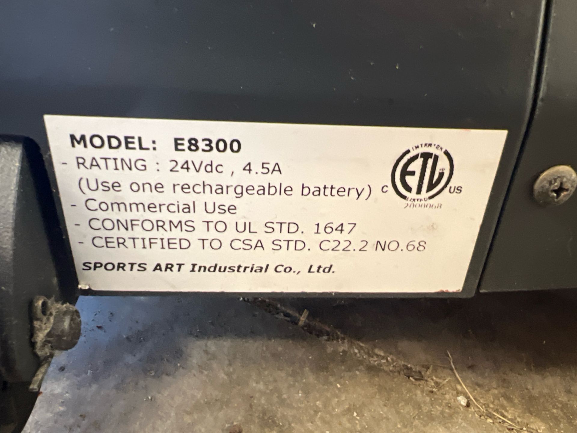 SPORTSART E8300 ELLIPTICAL TRAINER - Image 4 of 4