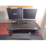 SIT-STAND DESK (IT EQUIPMENT NOT INCLUDED)